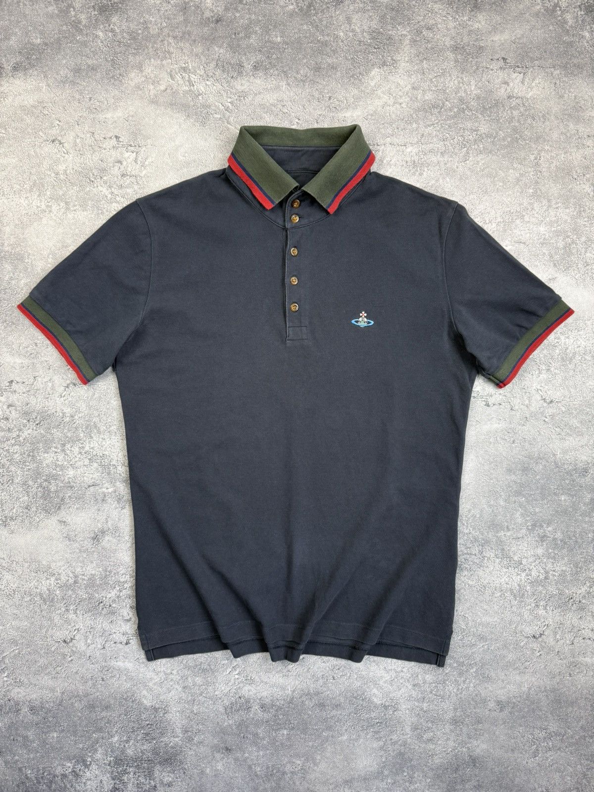 Vintage Vivienne Westwood Polo Shirt Luxury Orb Logo Y2K