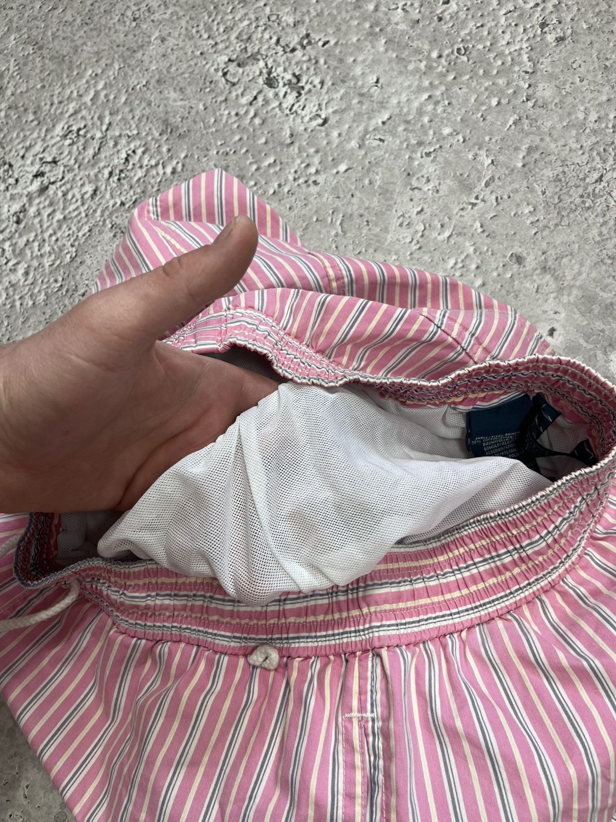 Polo Ralph Lauren Polo Ralph Lauren Pink Striped Swim Shorts Mesh Lined Size S Size US 30 / EU 46 - 8 Thumbnail