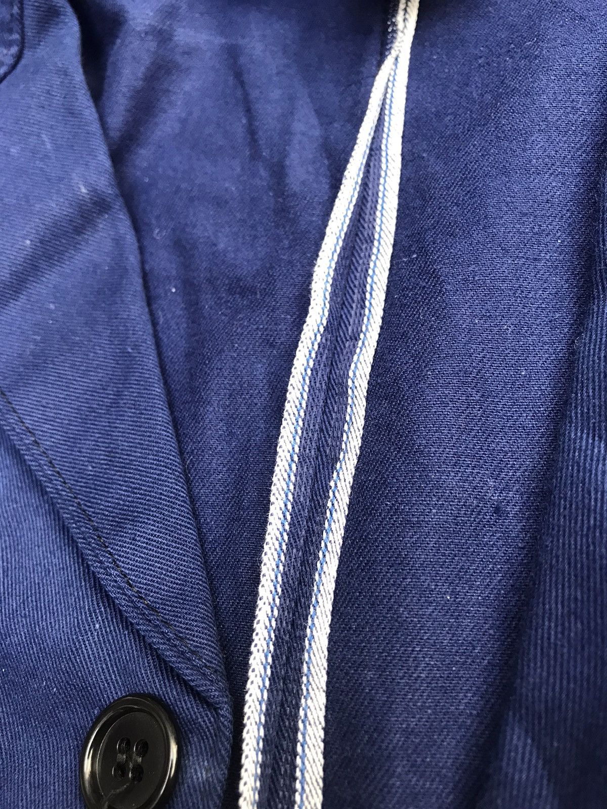 Self Edge × Vintage SELVEDGE NWT CANVAS CHORE JACKET NAVY BLUE Size US L / EU 52-54 / 3 - 1 Thumbnail
