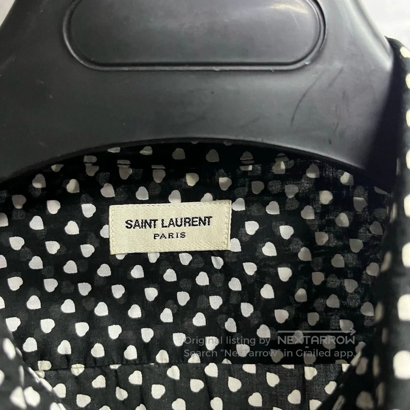 Saint Laurent Paris Saint Laurent Classic Black Print Shirt. Size US M / EU 48-50 / 2 - 2 Thumbnail