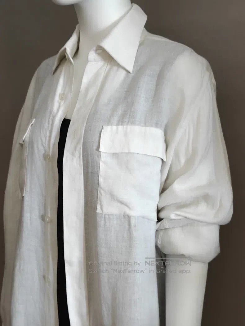 Hermes Hermes Margiela Period Linen Shirt Size S / US 4 / IT 40 - 4 Thumbnail