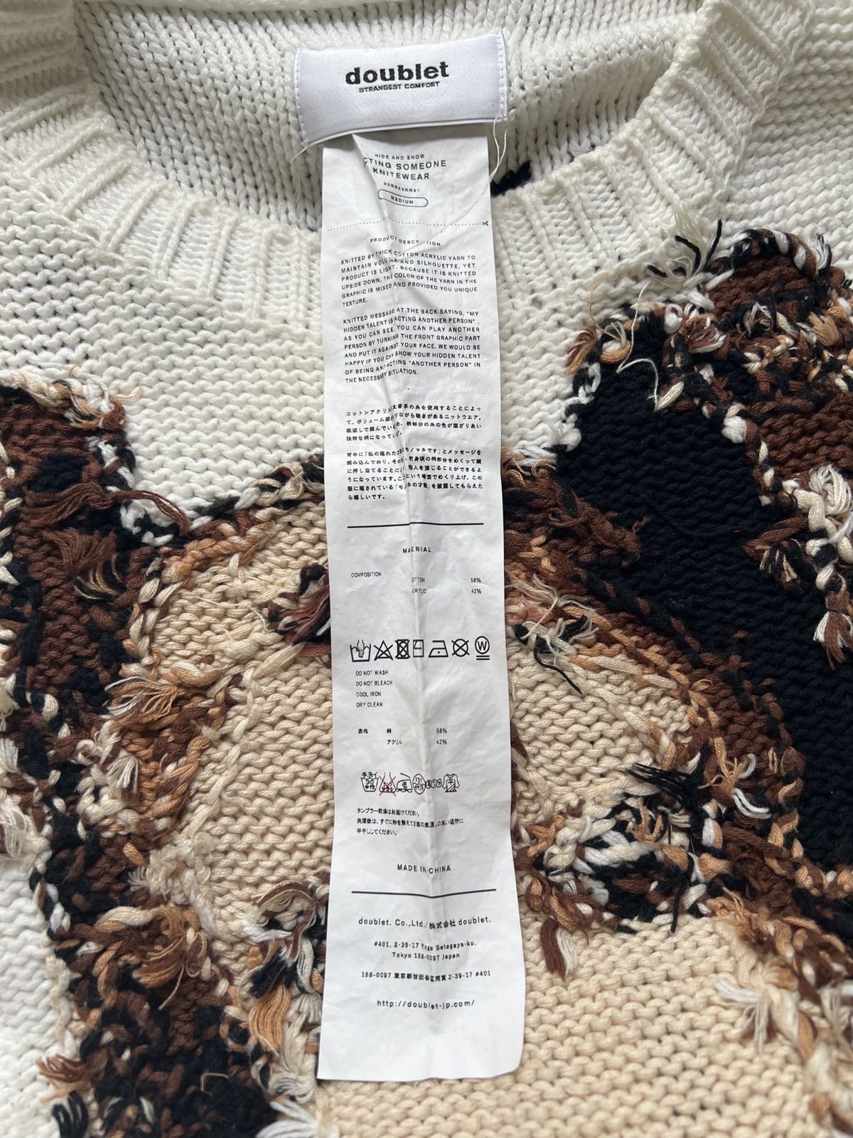 Doublet Doublet Acting Someone Marilyn Monroe Knit Sweater Size US M / EU 48-50 / 2 - 3 Thumbnail