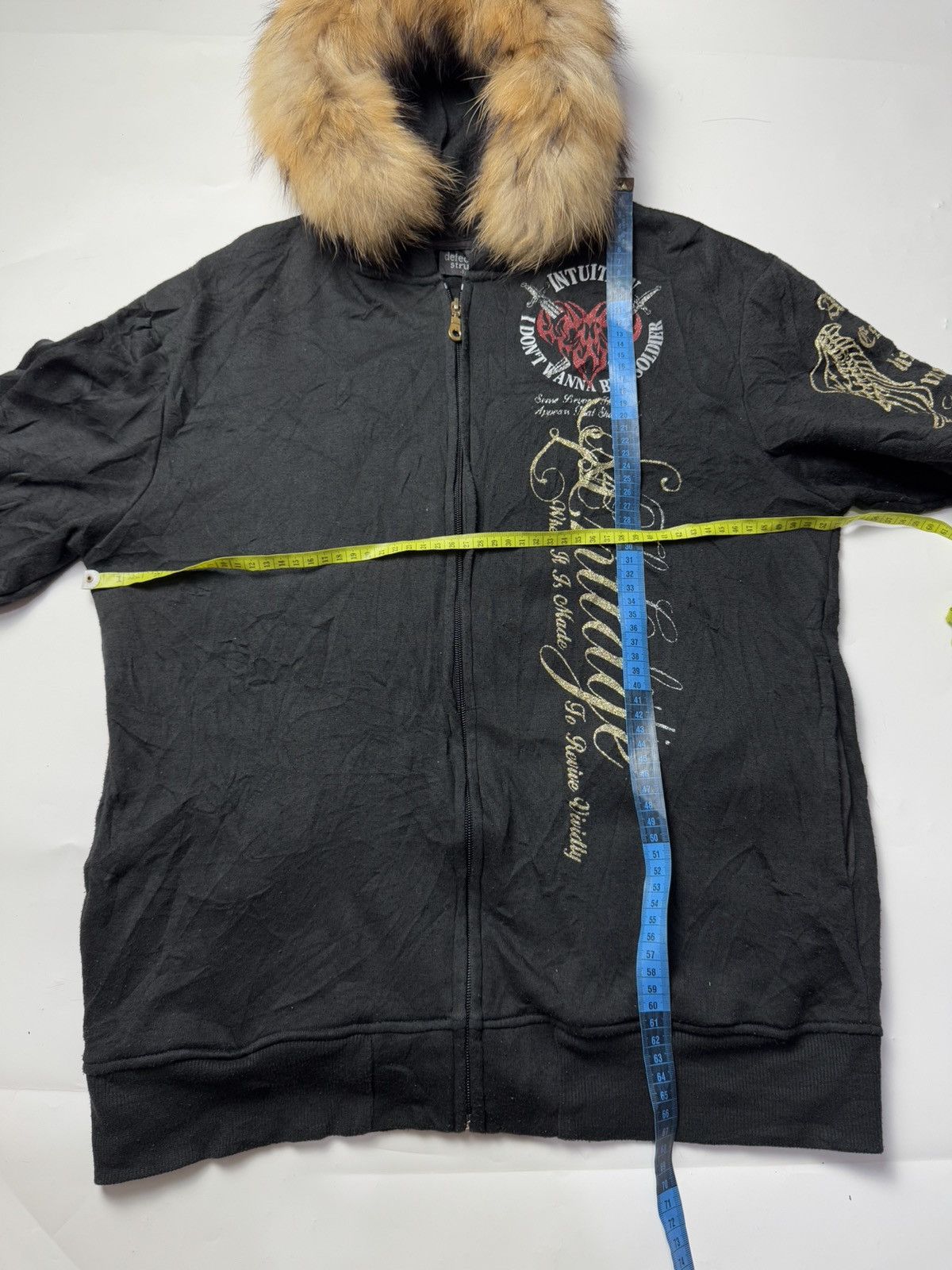 Tornado Mart Fur Hoodie Poem Defective Struct Japanese Brand Size US L / EU 52-54 / 3 - 8 Thumbnail