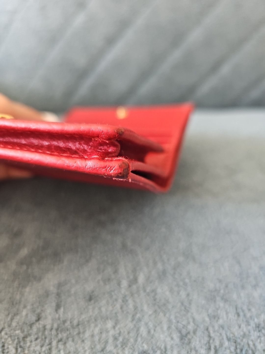 Gucci GUCCI Marmont Red leather compact wallet Size ONE SIZE - 5 Thumbnail