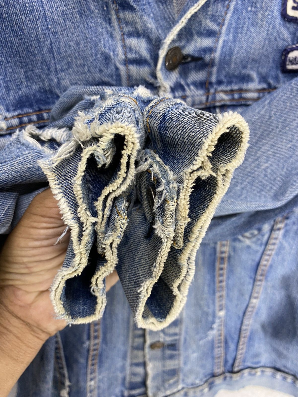 Harley Davidson × Levi's Vintage Clothing Vintage Levis x Harley Davidson Distressed Denim Jacket Size US M / EU 48-50 / 2 - 9 Thumbnail