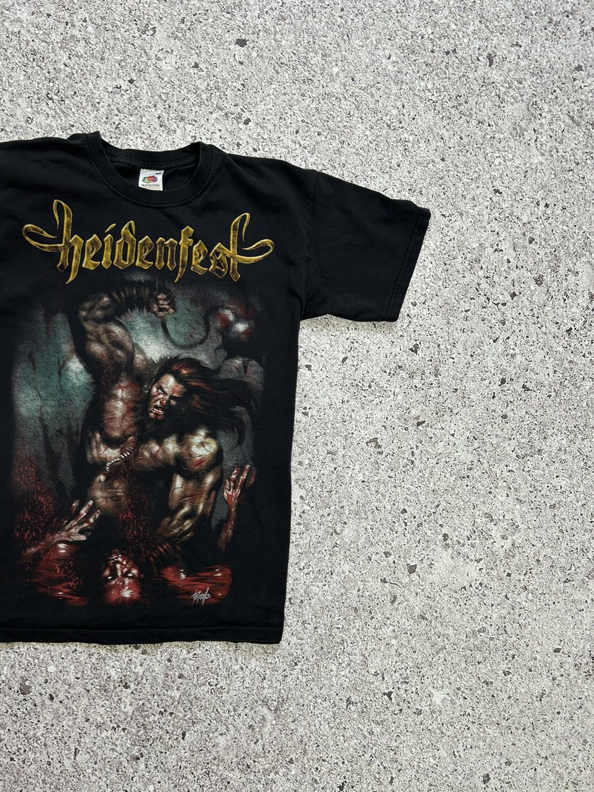 Band Tees × Vintage Vintage Heidenfest Rock Band Tour T-Shirt 2010 Size US S / EU 44-46 / 1 - 5 Thumbnail