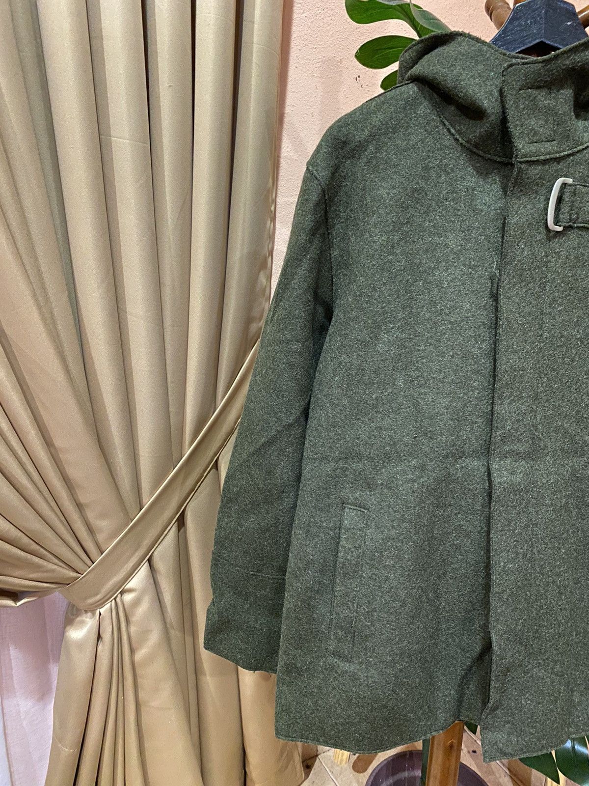 PPFM PPFM Avant-Garde Green Wool-Blend Hood Jacket Bold Graphics Size US S / EU 44-46 / 1 - 5 Thumbnail