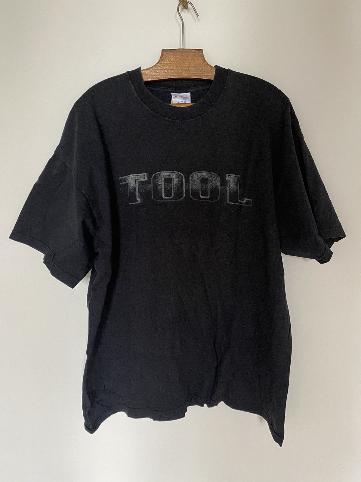 image of Band Tees x Vintage Tool Salival Hands Shirt Early 00S in Black, Men's (Size XL)
