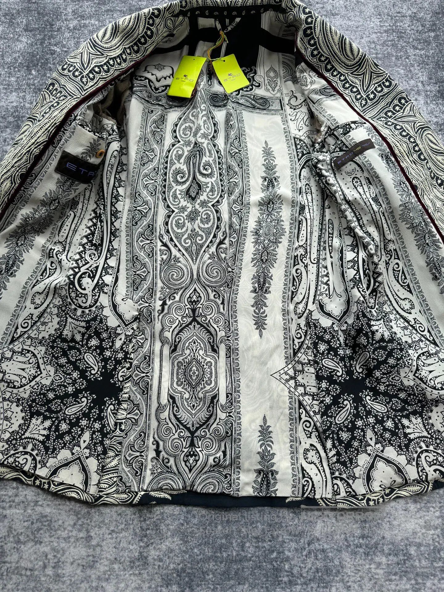 Etro ETRO Patterned Woven Silk-Lined Coat| Size XL / US 12-14 / IT 48-50 - 6 Thumbnail