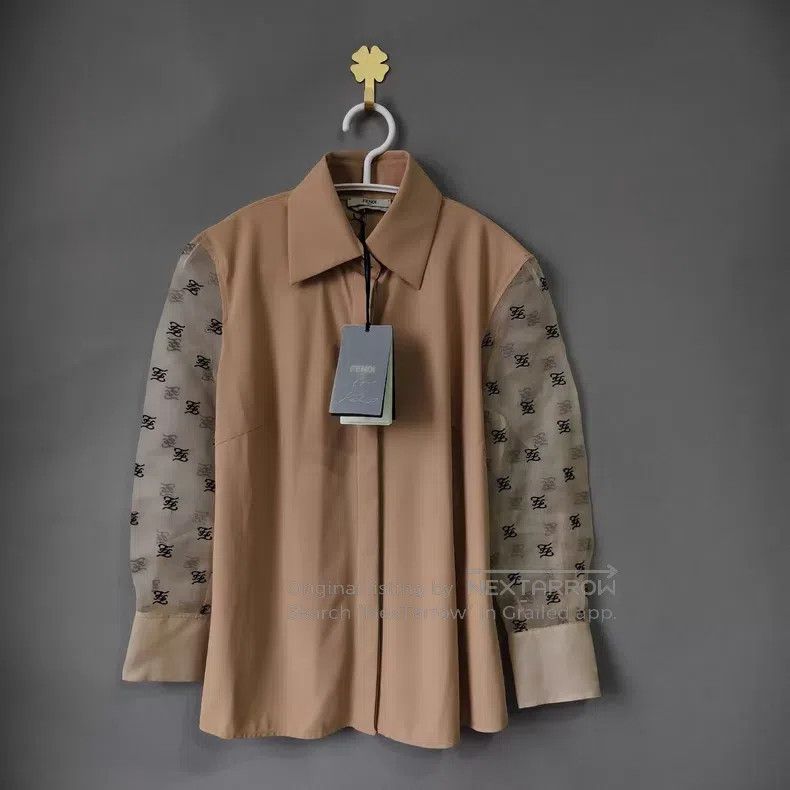 Fendi Fendi F Printed Patchwork Shirt Size XXS / US 00 / IT 34 - 1 Thumbnail
