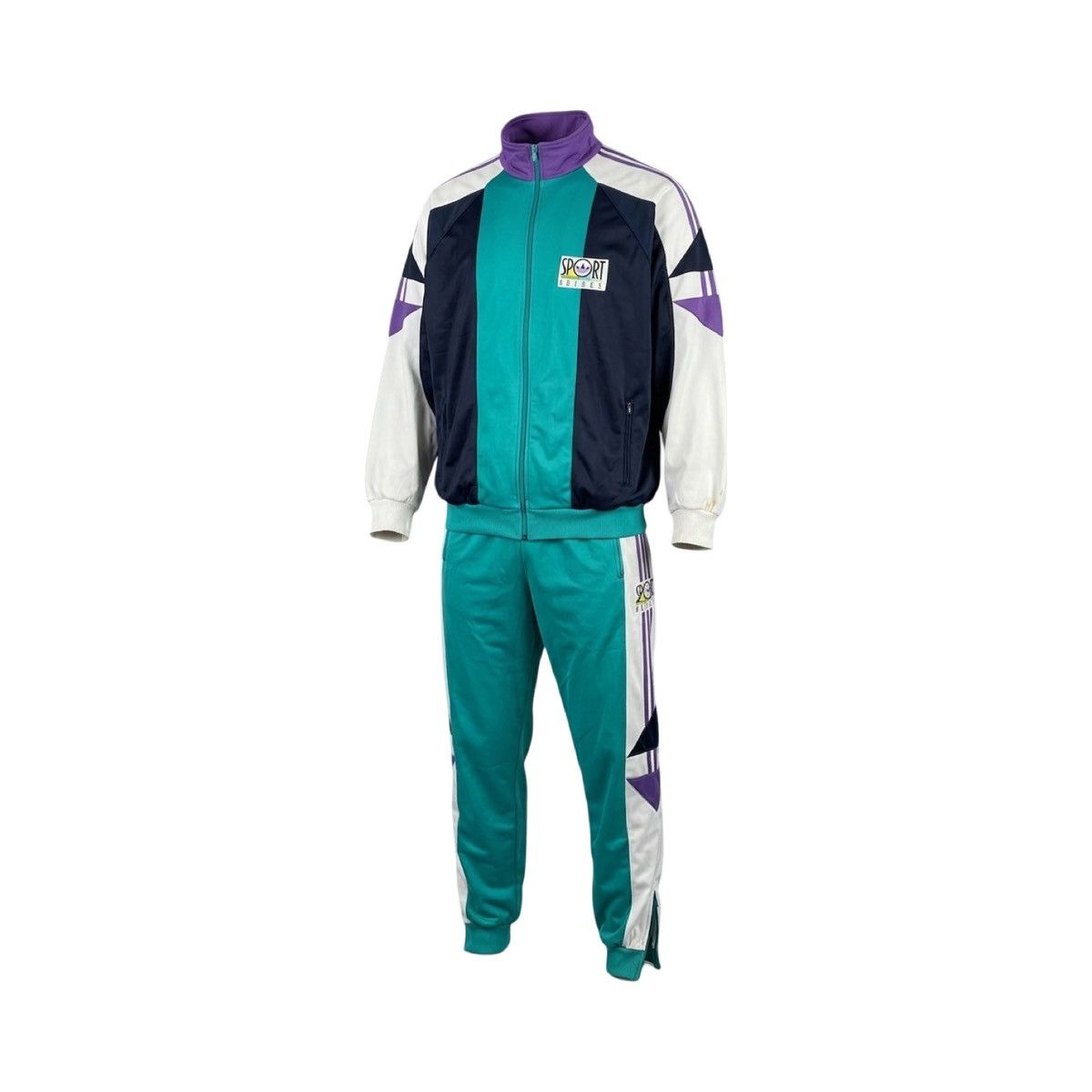 Adidas Mens Adidas 90s Sport Team Vintage Tracksuit Set Size XL Size US XL / EU 56 / 4 - 1 Thumbnail