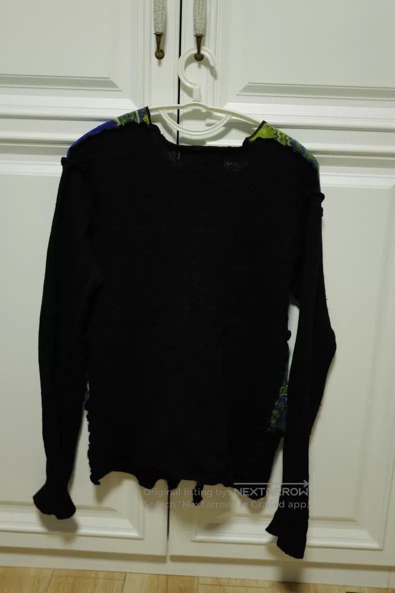 Comme des Garcons Comme Des Garcons size F Knit sweater with blue green flor Size XS / US 0-2 / IT 36-38 - 2 Thumbnail