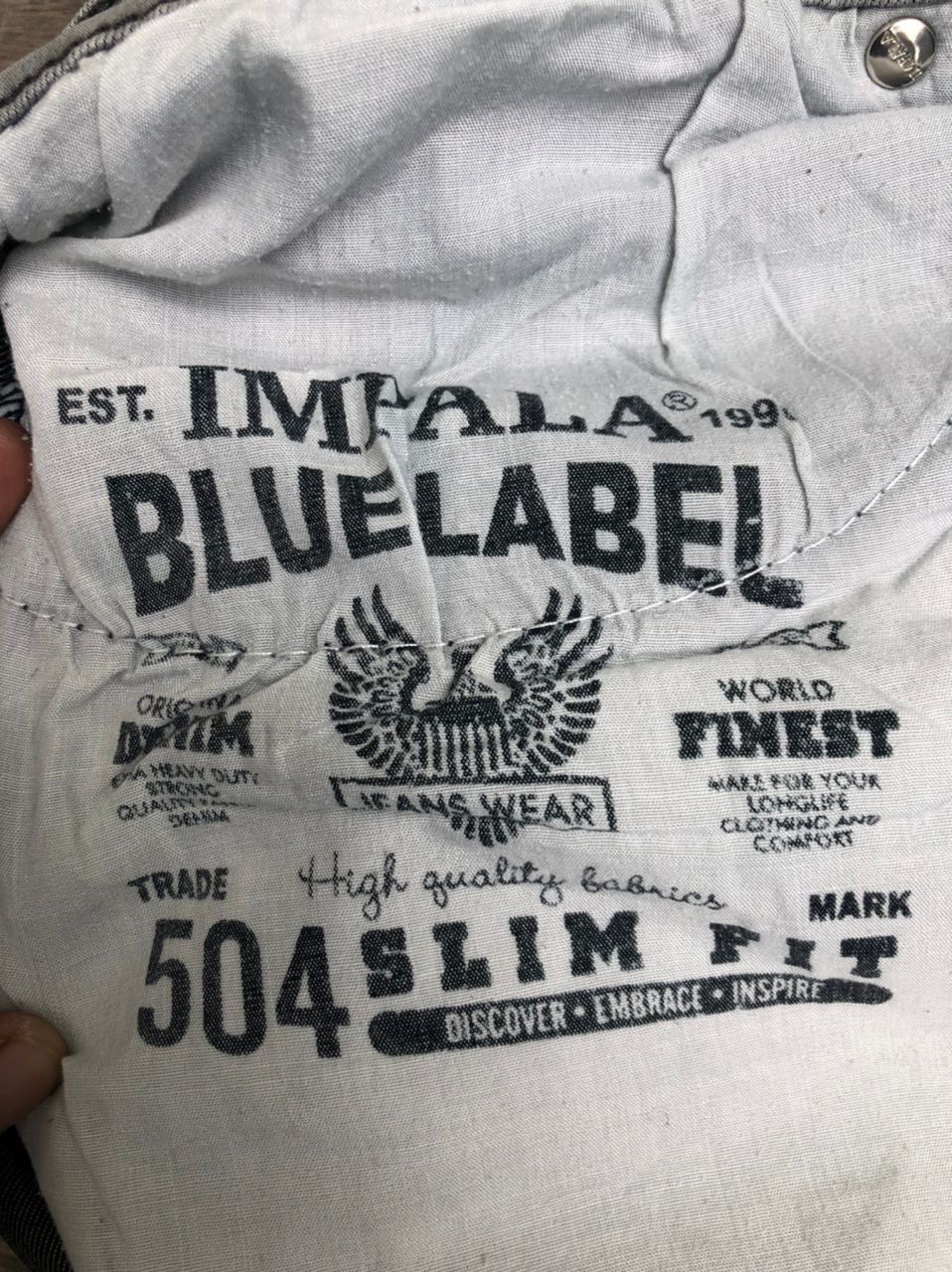 Japanese Brand × Vintage Vintage Impala Blue Label Denim Jeans Size US 35 - 6 Thumbnail