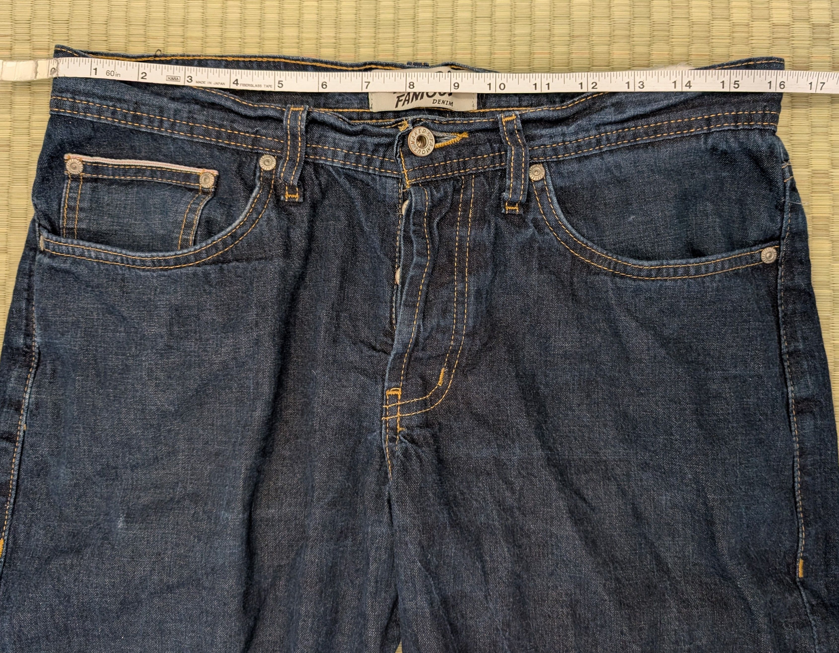 Naked & Famous Naked & Famous Featherweight Dungaree Selvedge Weird Guy Size US 33 - 4 Thumbnail