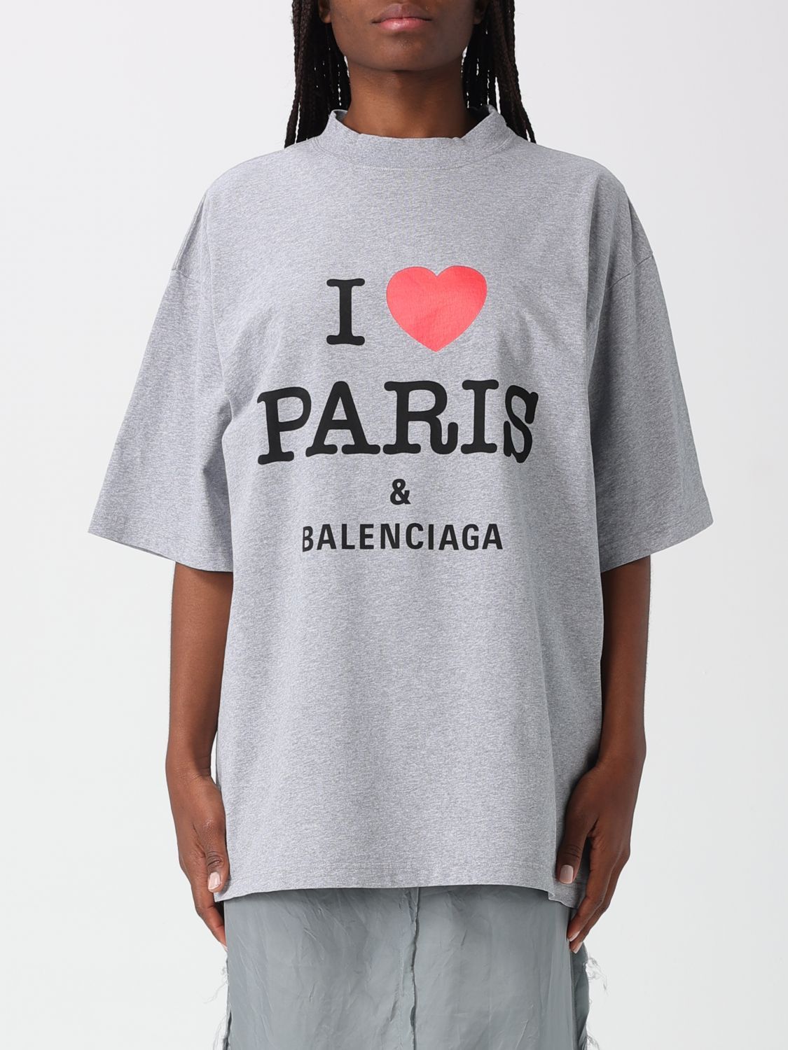 Balenciaga Balenciaga T-Shirt Woman Grey Size XS / US 0-2 / IT 36-38 - 1 Thumbnail