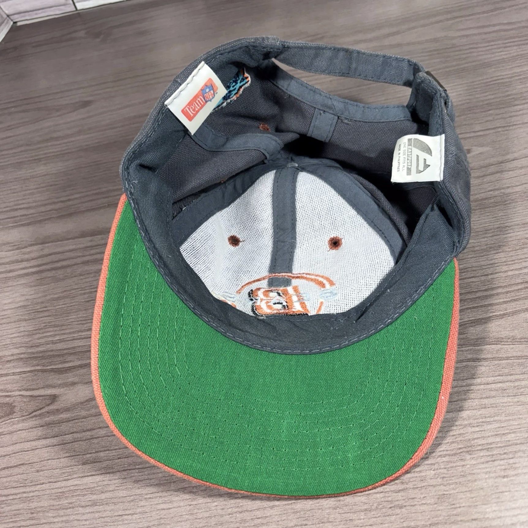 Vintage VINTAGE Chicago Bears Snapback Hat Navy Eastport Baseball Cap Unisex Adults Adjustable Cotton NFL Football 90s City Sports Size ONE SIZE - 7 Thumbnail