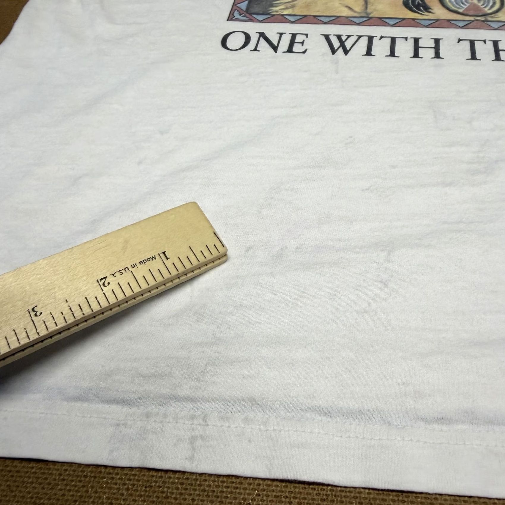 Vintage VINTAGE Maggie's Organic Cotton Shirt Mens 2XL White One With The Earth Tee 90s Size US XXL / EU 58 / 5 - 5 Thumbnail