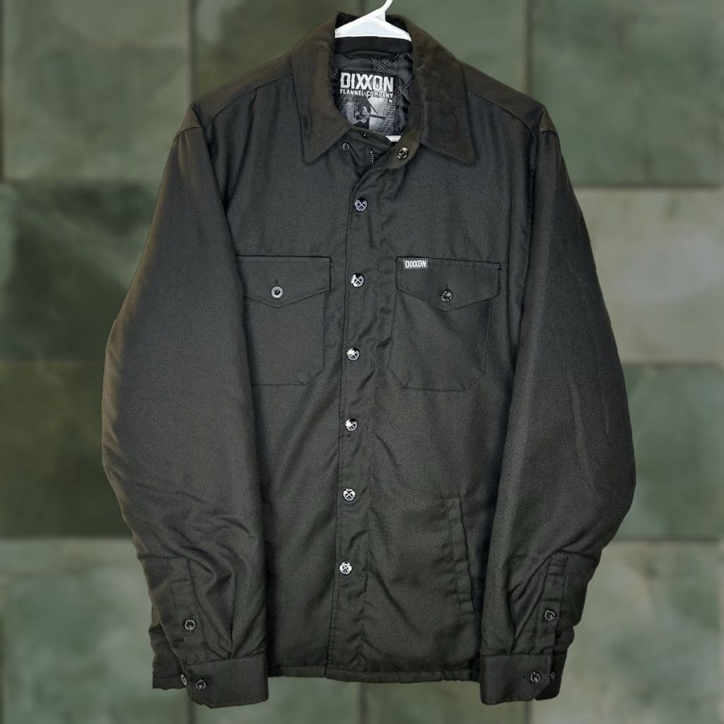 CO Dixxon Flannel Co Outlaw Jacket Snap Up Full-Zip Coat Quilted Lined Men’s Medium Black Size US M / EU 48-50 / 2 - 1 Thumbnail