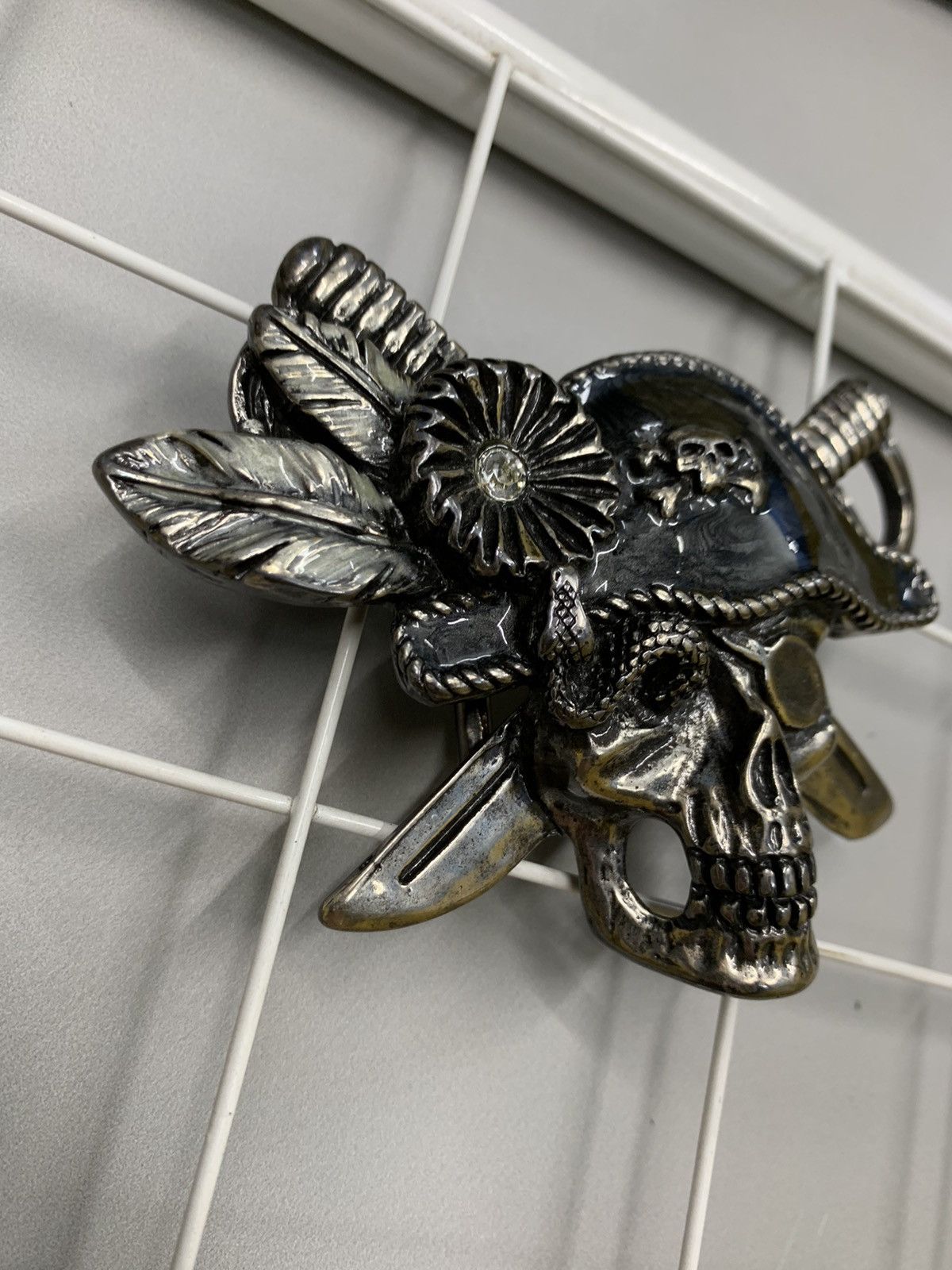 Vintage Skull belt Made in Italy vintage Size ONE SIZE - 3 Thumbnail