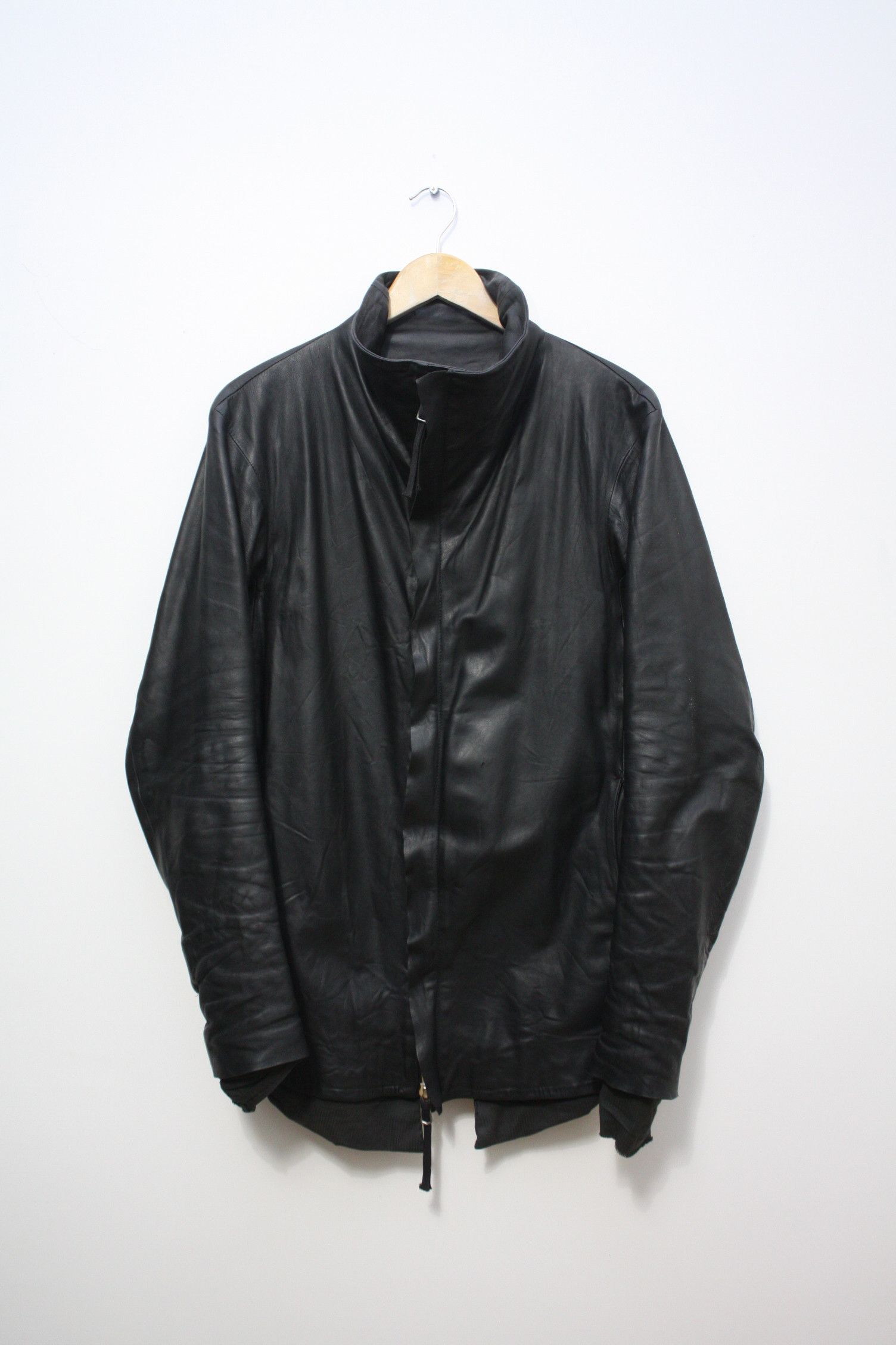 Boris Bidjan Saberi Boris Bidjan Saberi J1-F211 Leather Jacket Oiled AW12 Size US L / EU 52-54 / 3 - 2 Thumbnail