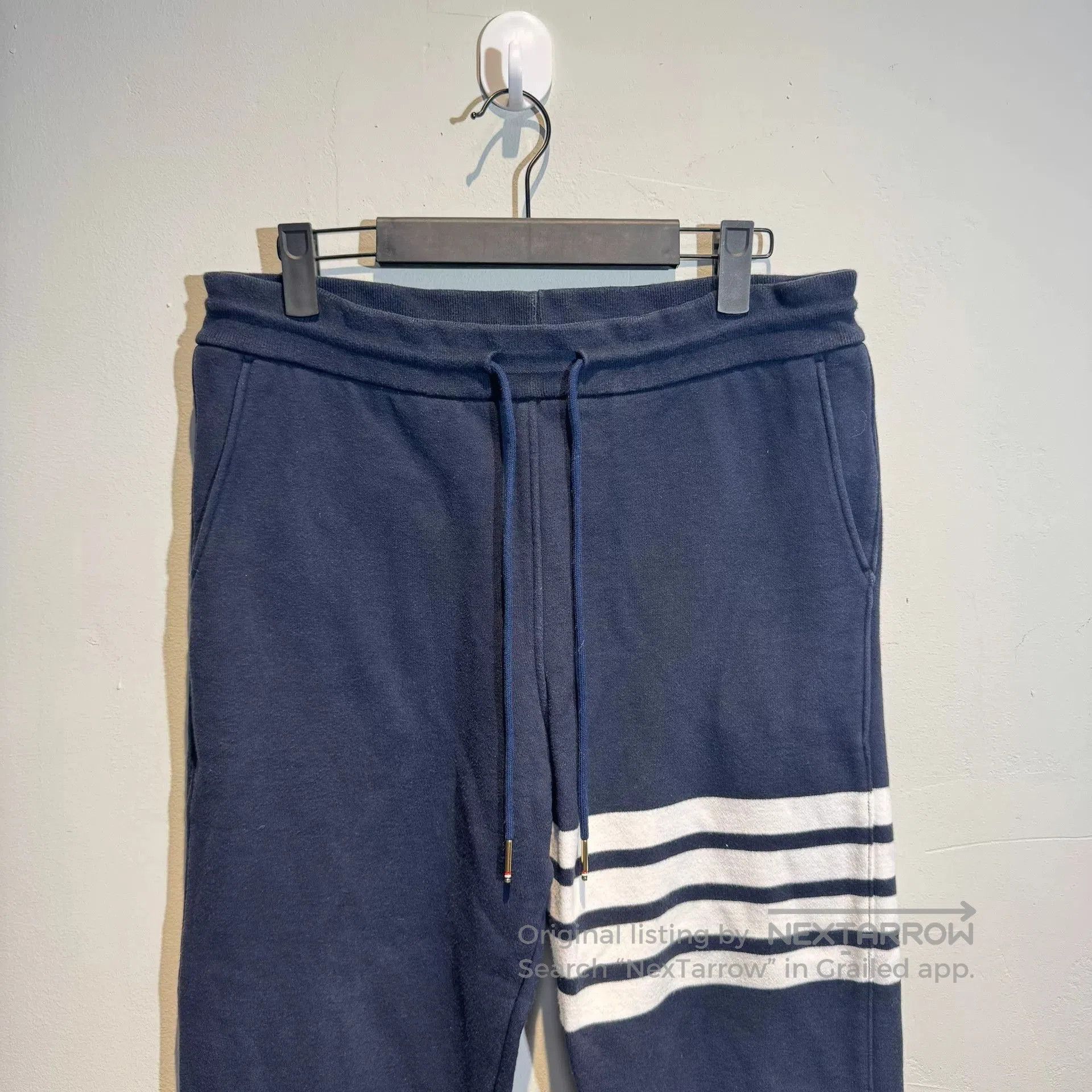 Thom Browne Thom Browne Navy Sweatpants with Stripes. Size US 28 / EU 44 - 2 Thumbnail