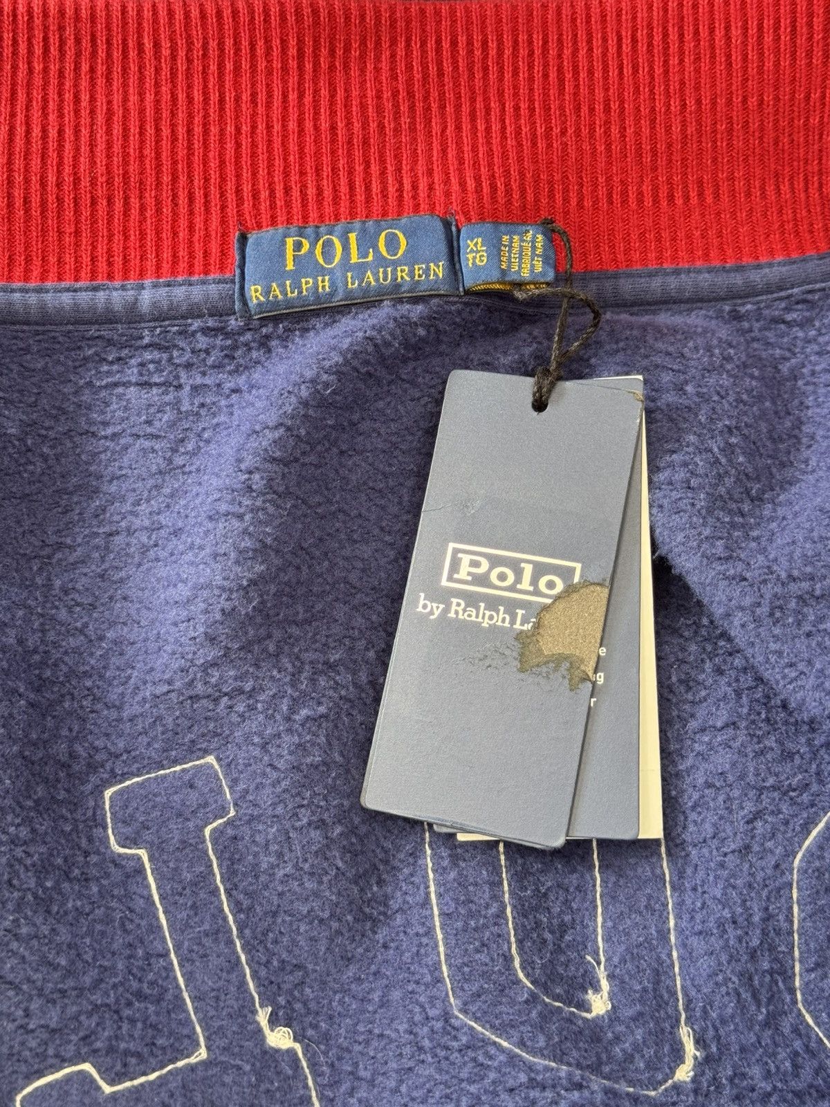 Designer × Polo Ralph Lauren × Vintage POLO RALPH LAUREN FOOTBALL RARE VARSITY JACKET Size US XL / EU 56 / 4 - 16 Thumbnail