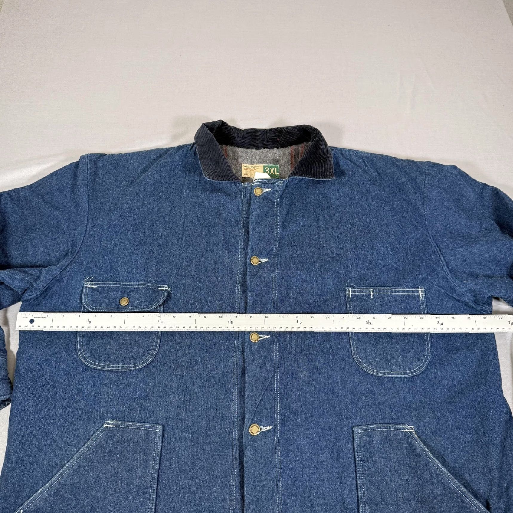 Denime VINTAGE WearGuard Jacket Mens 3XL Denim Blue Blanket-Lined Work Parka Jacket Size US 39 - 6 Thumbnail