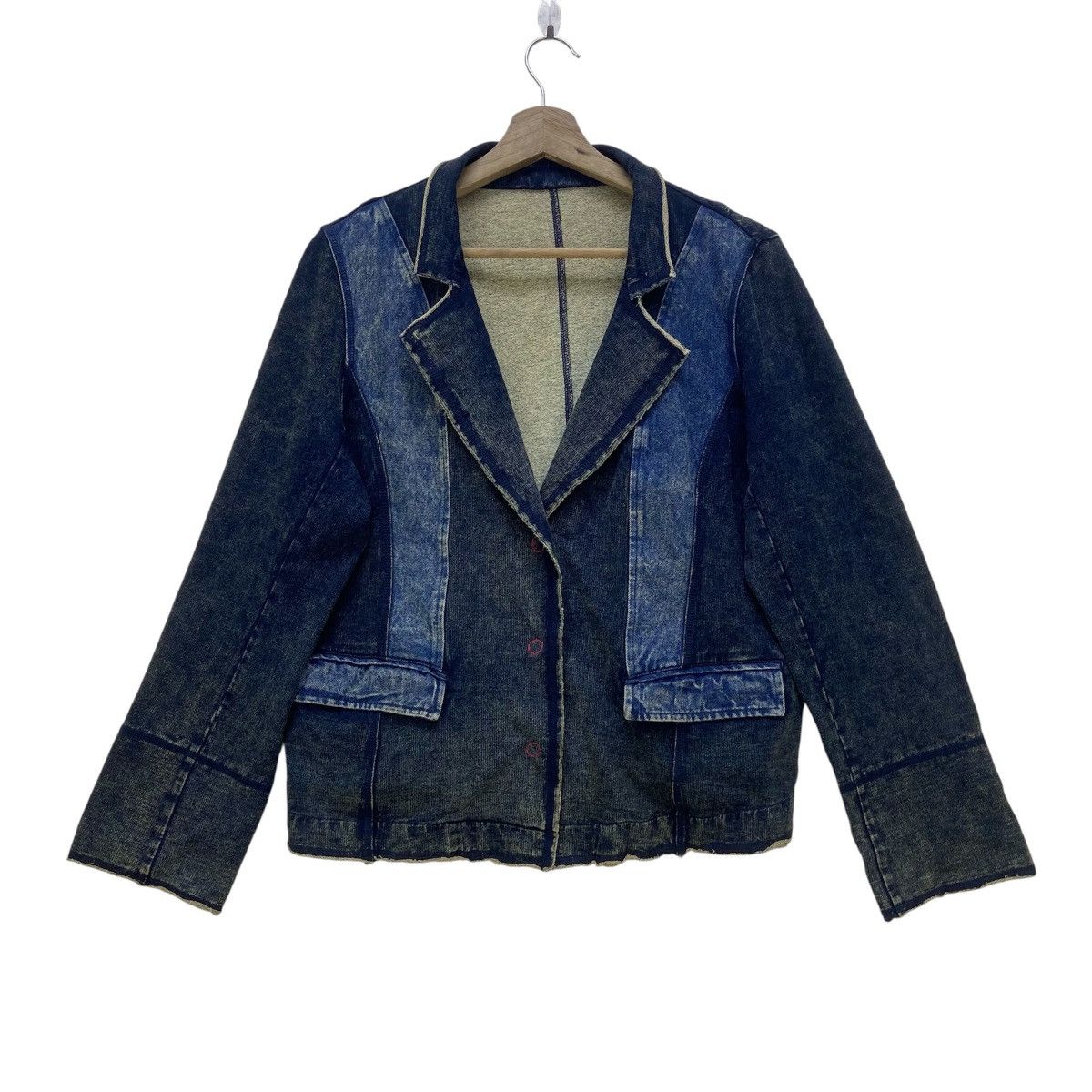 Japanese Brand Japanese Brand En Cloche Street Fashion Soft Denim Jacket Size M / US 6-8 / IT 42-44 - 1 Thumbnail