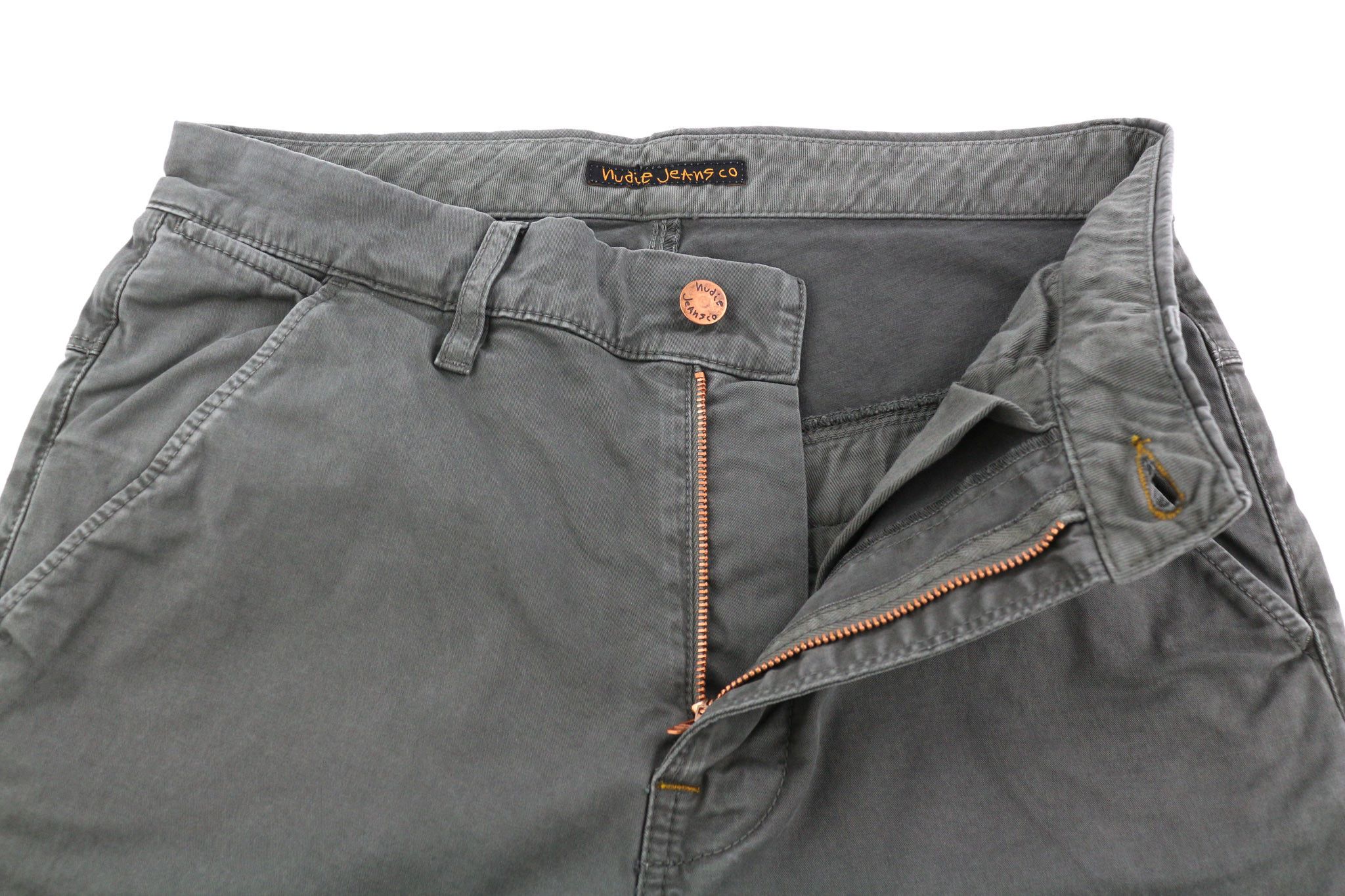 Nudie Jeans KHAKI SLIM W29/L32 Shadow Wash Organic Chino 82563 Size US 29 - 4 Thumbnail