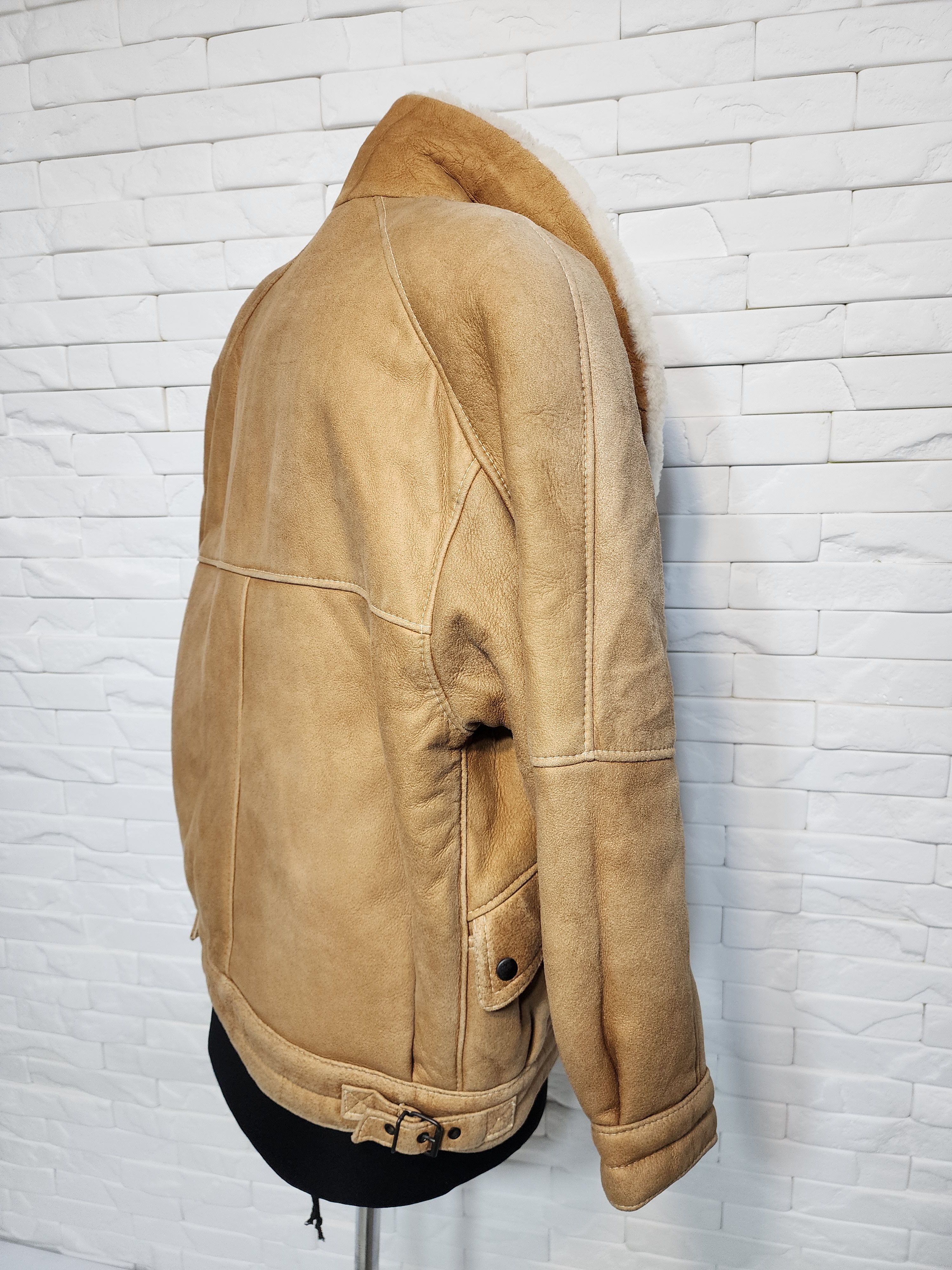 Uniqlo Brown Women's Sheepskin Jacket: Size XL / US 12-14 / IT 48-50 - 6 Thumbnail