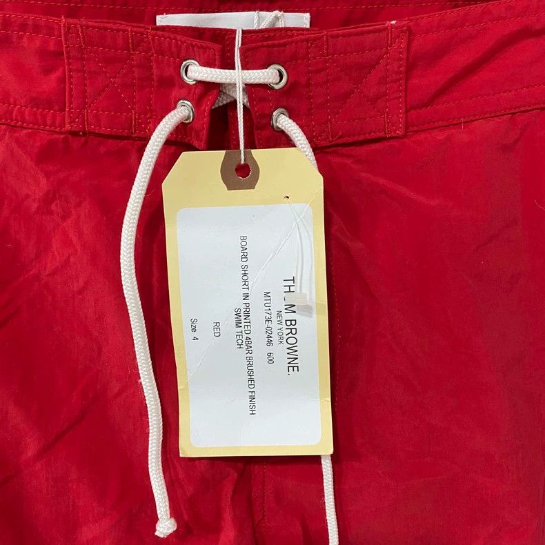 Thom Browne Thom Browne Size 4 Red four-bar trousers 2506-Nextarrow Size US 33 - 7 Thumbnail