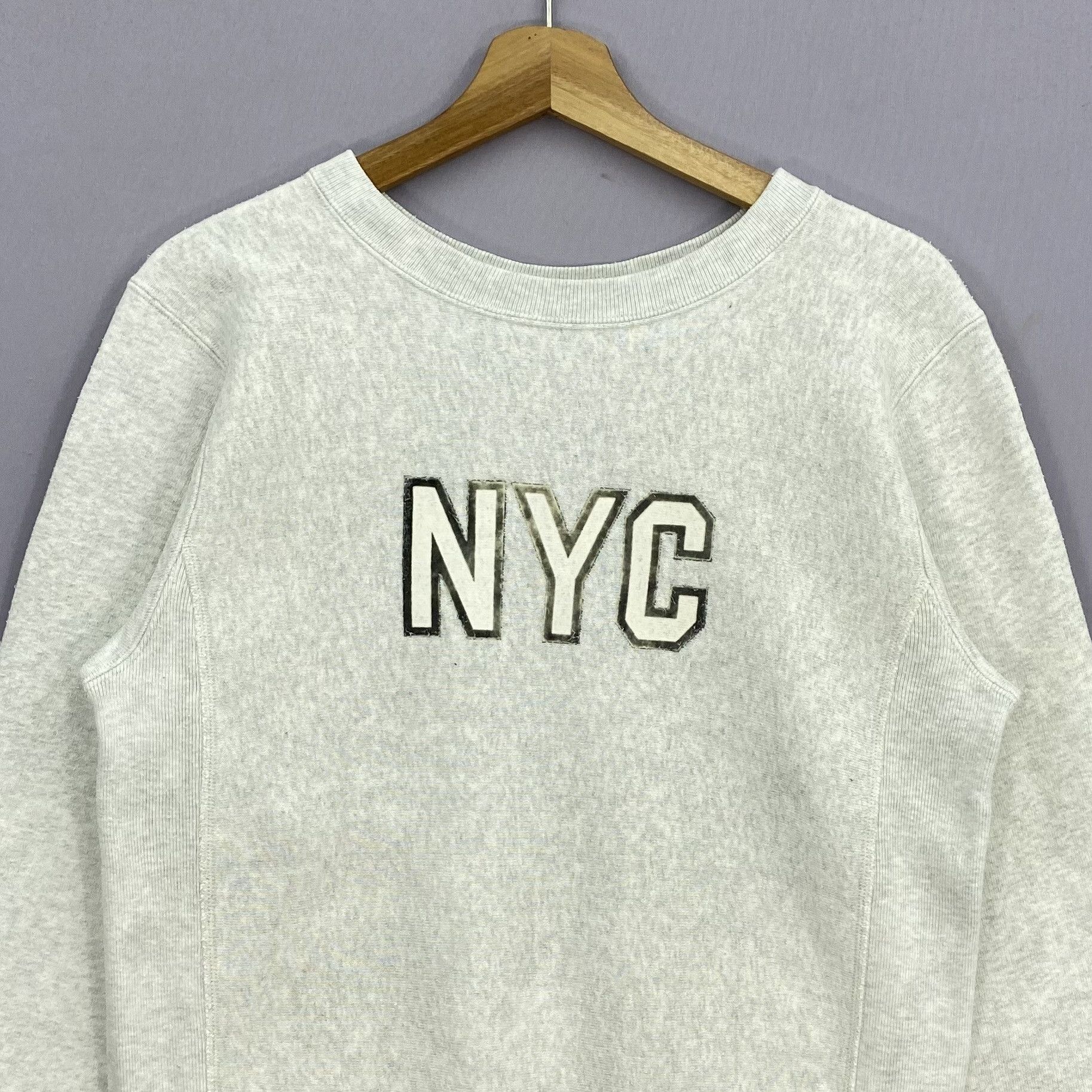 Champion Vintage 90s Champion Reverse Weave NYC Pullover Sweatshirt Size US S / EU 44-46 / 1 - 2 Thumbnail