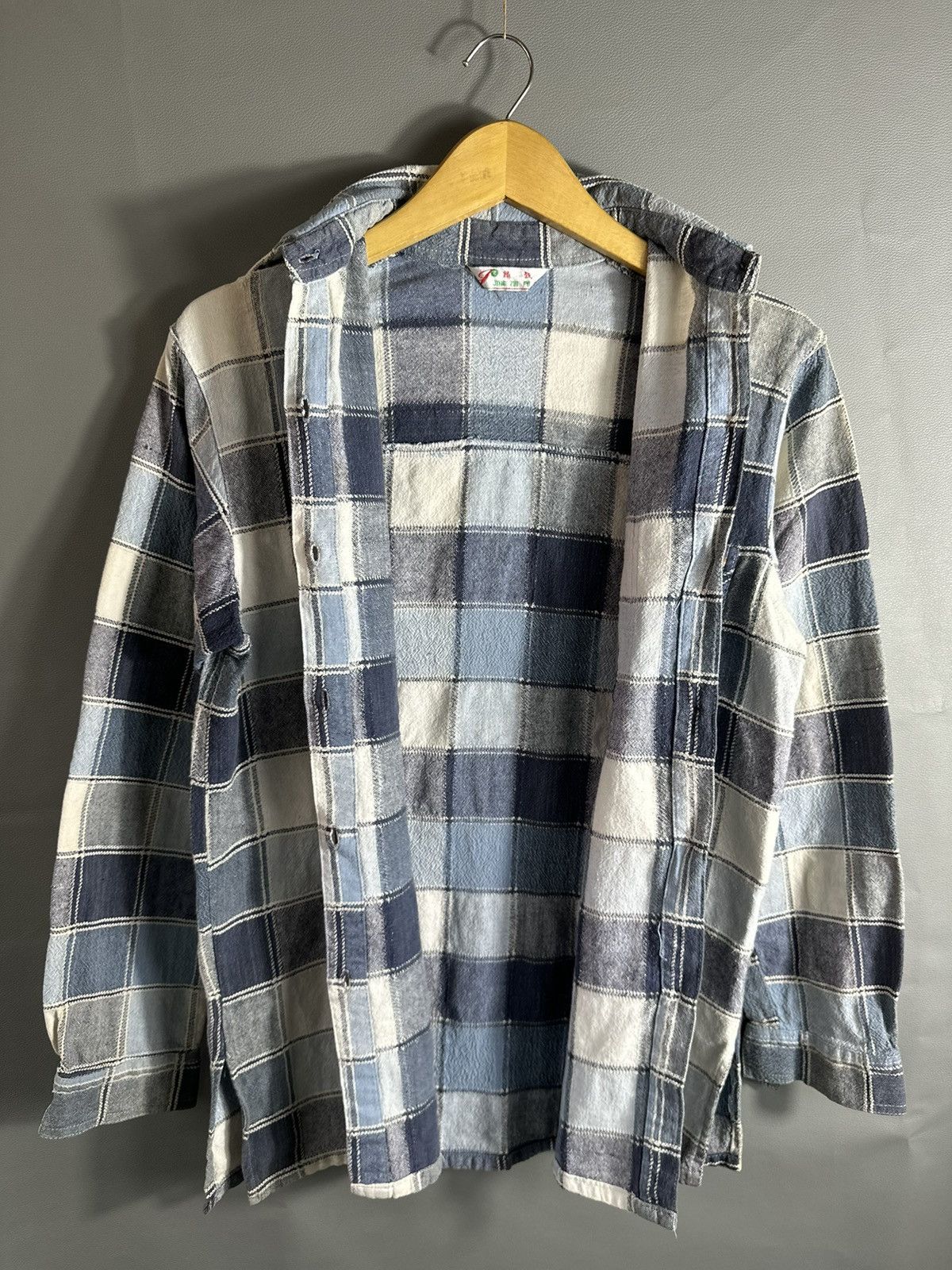 Beauty Beast 2000s PATCHWORK KAPITAL JUNYA ISSEY YOHJI STYLE SHIRT BUTTON Size US L / EU 52-54 / 3 - 10 Thumbnail