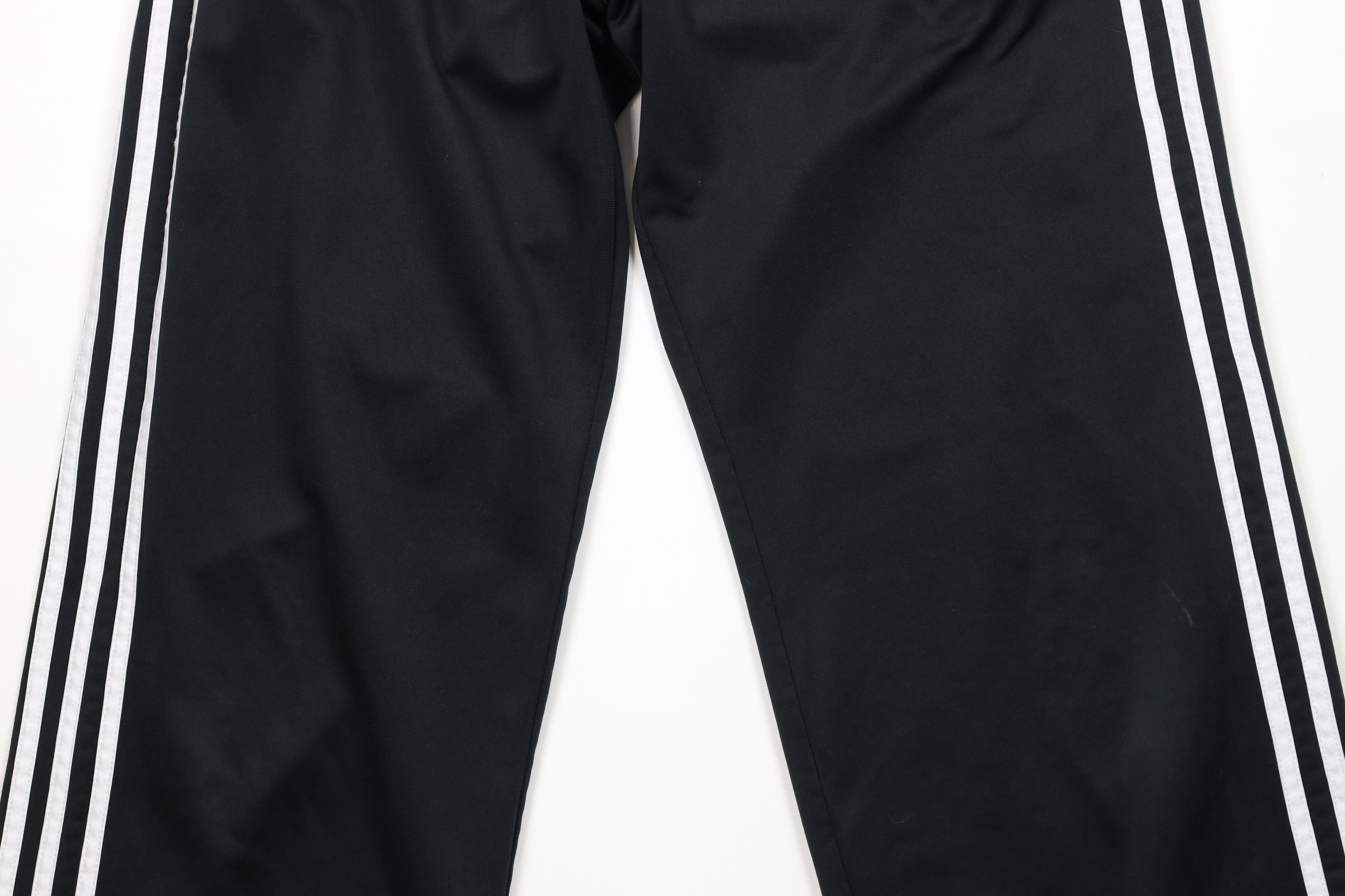 Adidas × Vintage Vintage Y2K Adidas Striped Wide Leg Sweatpants Pants Black Size 32" / US 10 / IT 46 - 3 Thumbnail