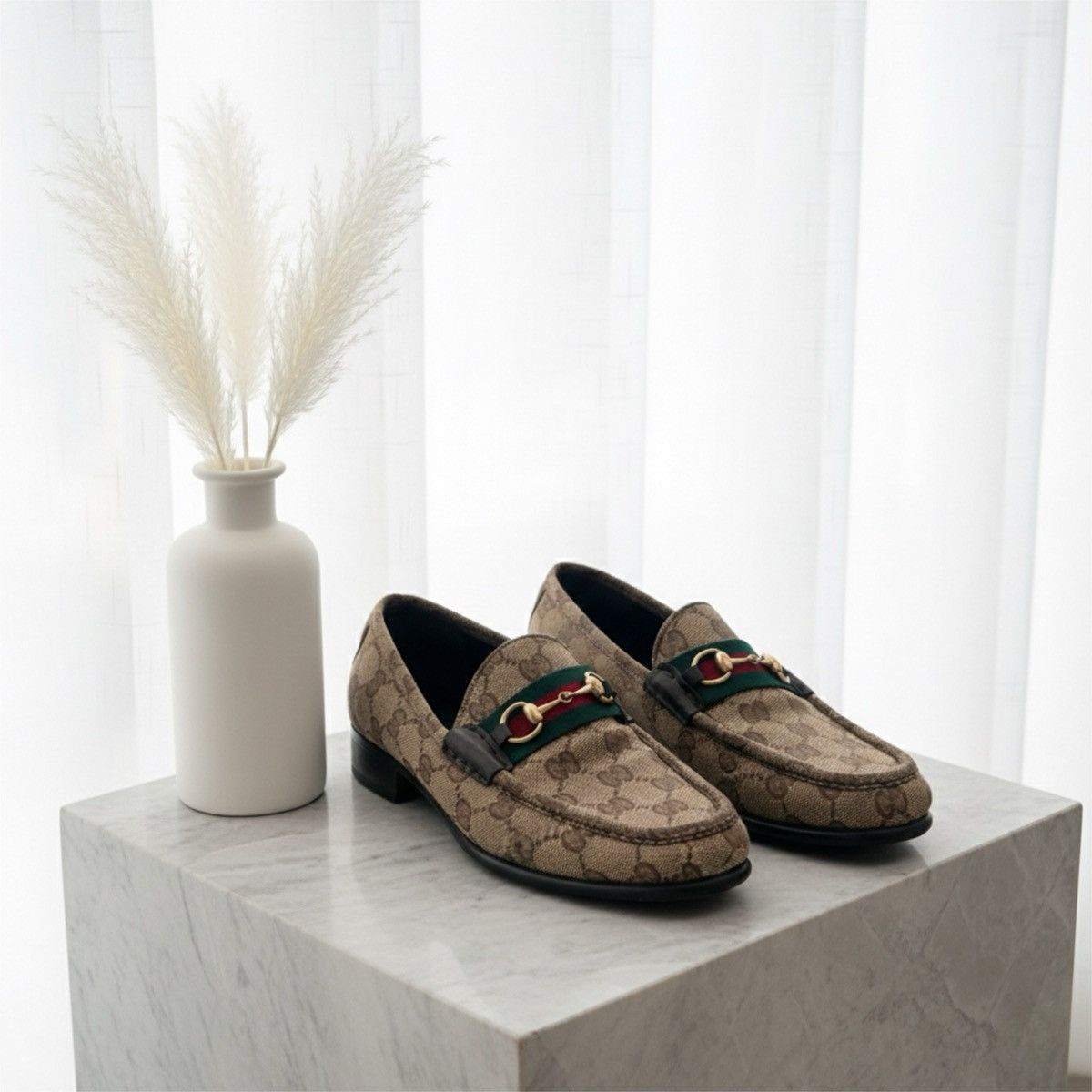 Gucci Vintage Gucci Monogram Loafers (US 6.5) Size US 6.5 / IT 36.5 - 1 Thumbnail