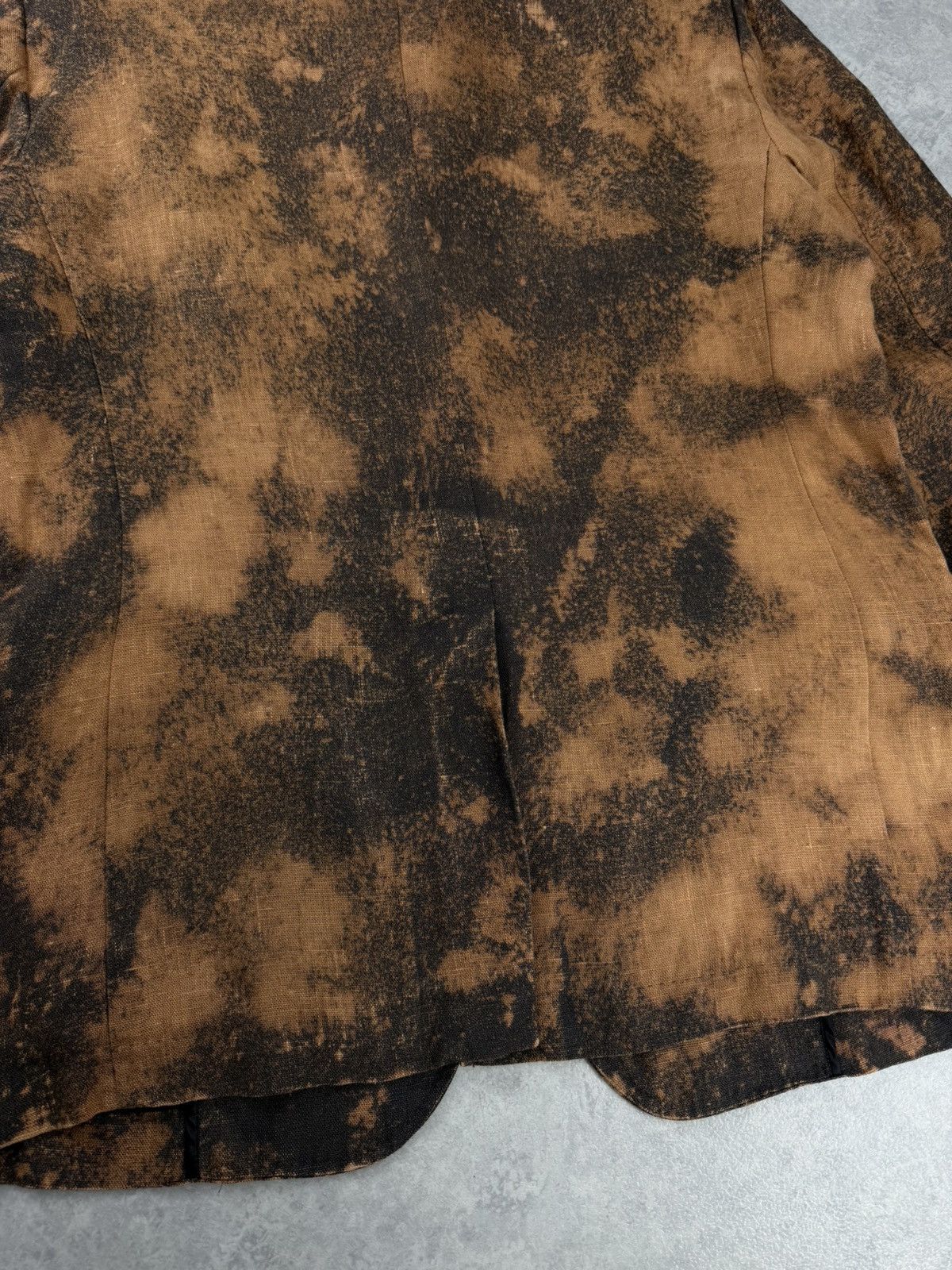 Dolce & Gabbana Dolce & Gabbana Linen Blazer Custom Bleach Wash Size 54 Size 44R - 15 Thumbnail