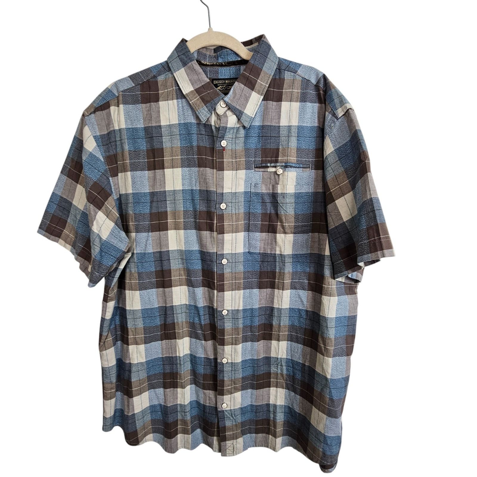 Dakota Grizzly Grizzly Mountain Mens Checker Button Shirt Size XXL Gorpcore Size US XXL / EU 58 / 5 - 1 Thumbnail