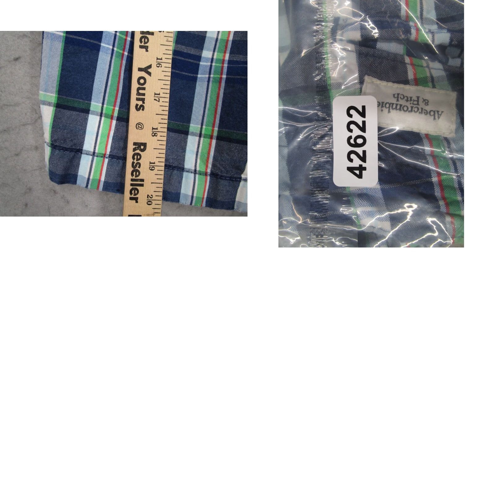 Abercrombie & Fitch VINTAGE Abercrombie & Fitch Shorts Men 32 Cargo Plaid Cotton 10" Casual Skate Workwear Size US 32 / EU 48 - 8 Thumbnail
