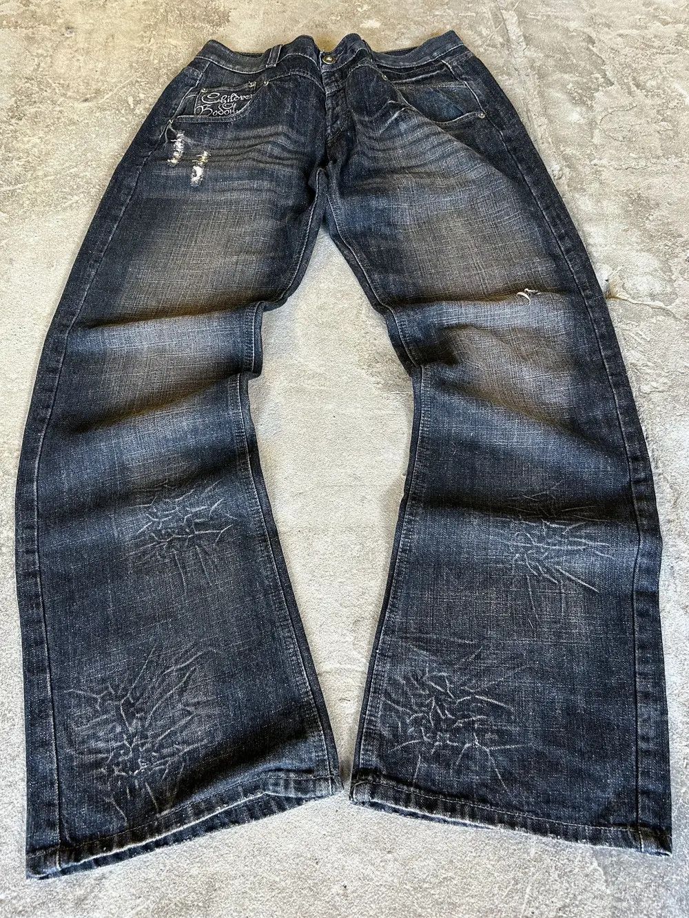 image of Archival Clothing x Hysteric Glamour Junya Watanabe Balenciaga Style Distressed Jean (Size 32)