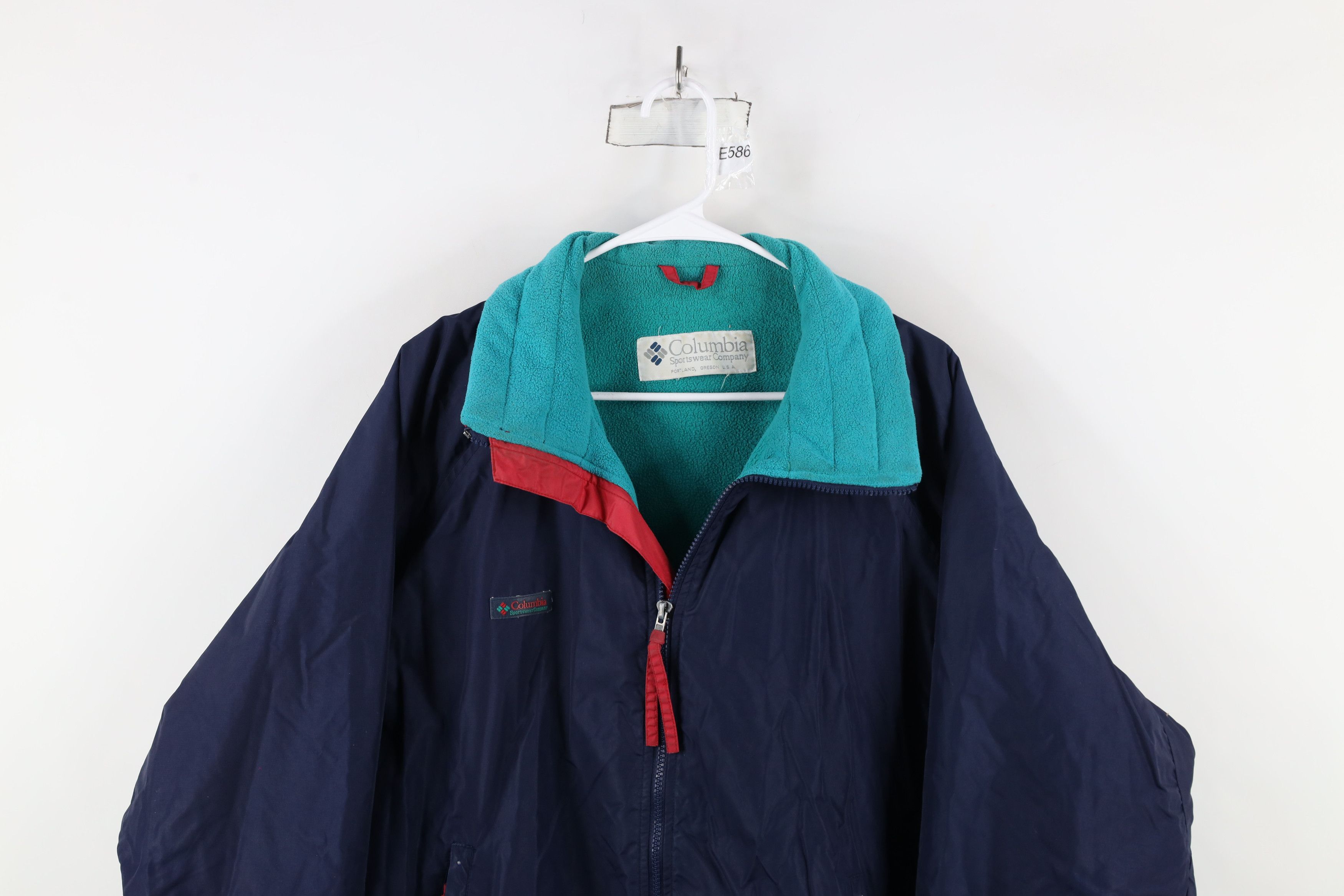 Columbia × Vintage Vintage 90s Columbia Spell Out Fleece Lined Bomber Jacket Size US XXL / EU 58 / 5 - 2 Thumbnail