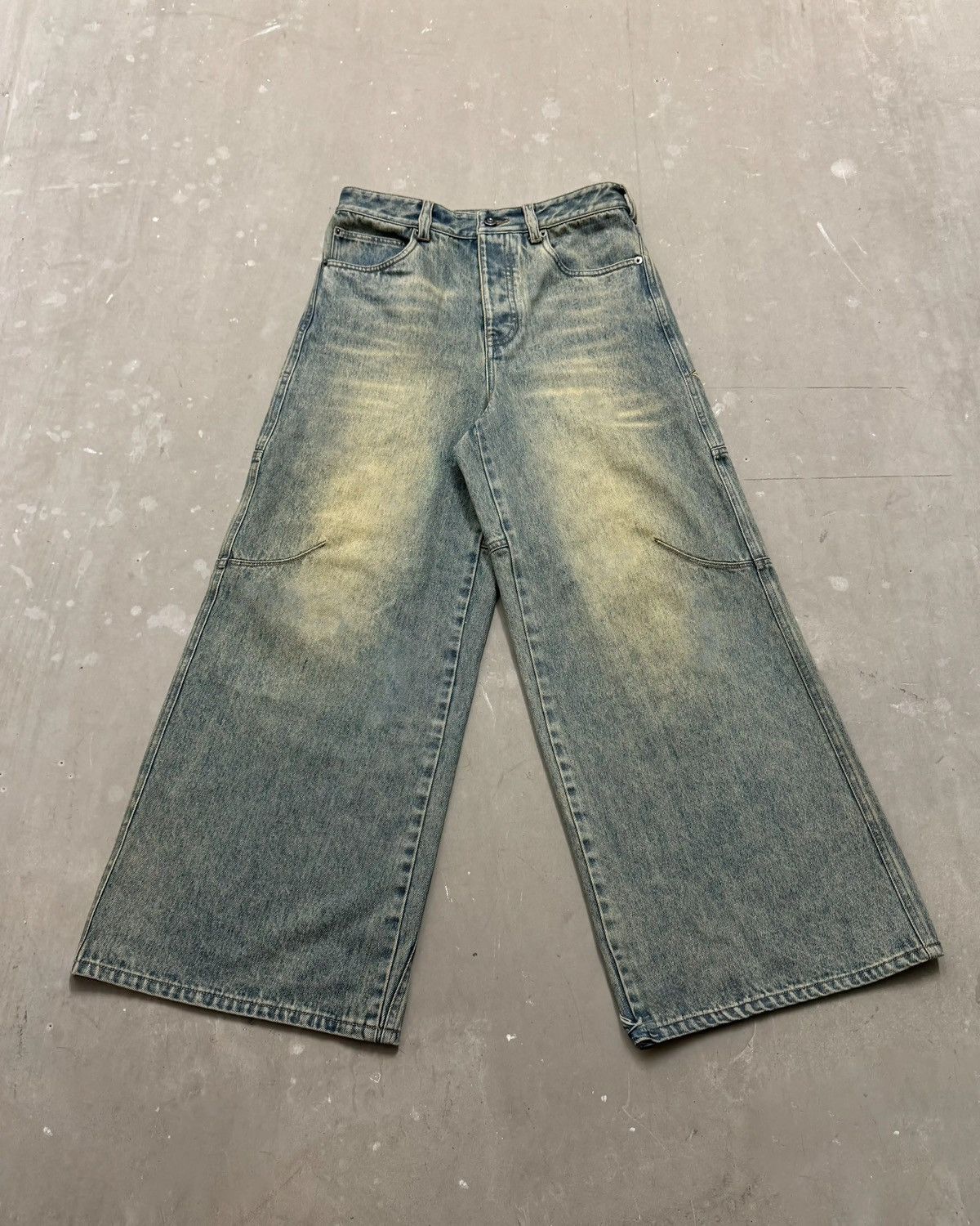 Japanese Brand × Vintage Y2K Streetwear Washed Retro Baggy Jean Size US 31 - 3 Thumbnail