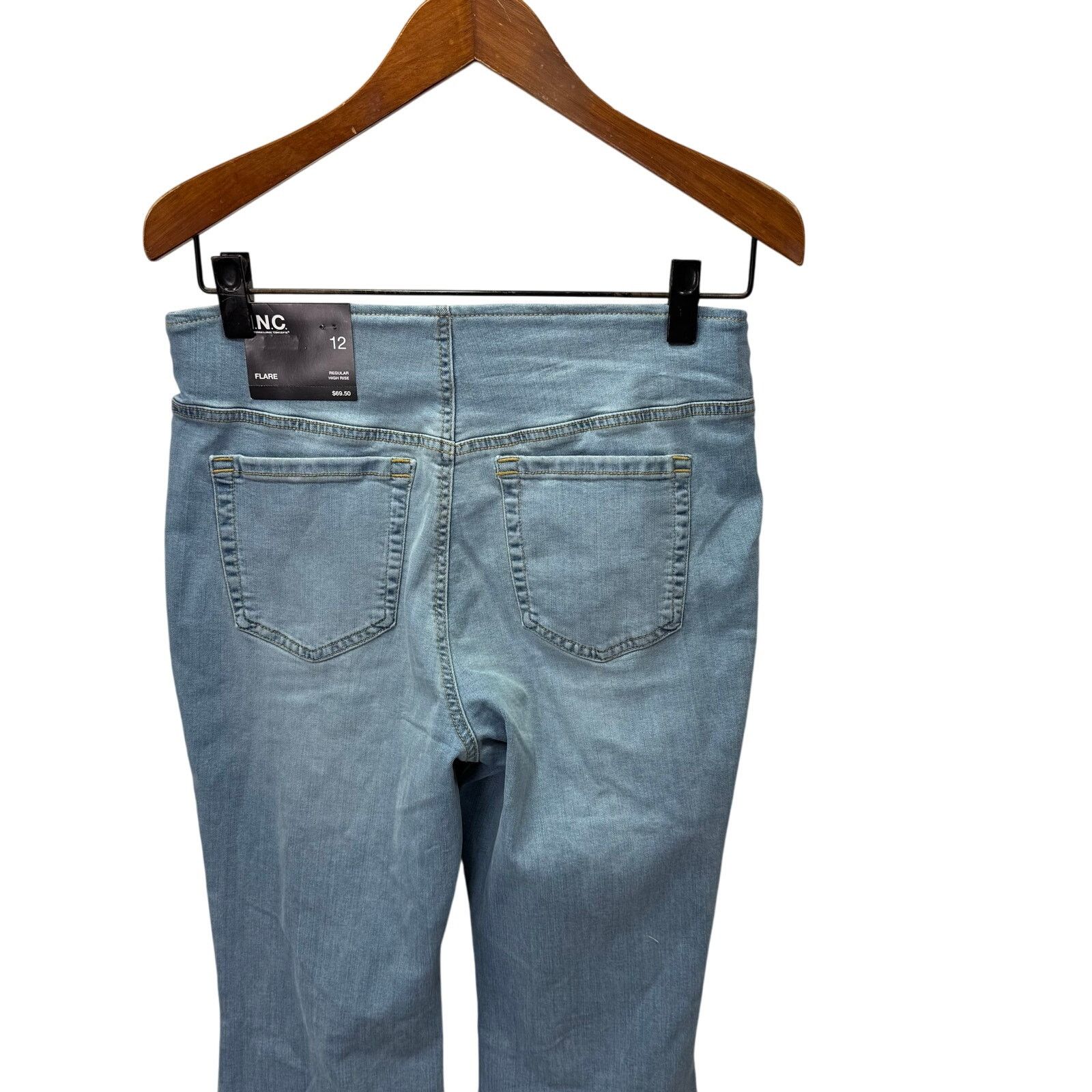 Macys Macy's Jeans sz 12 Pull Flare INC NEW #G717 Size 34" / US 12 / IT 48 - 5 Thumbnail