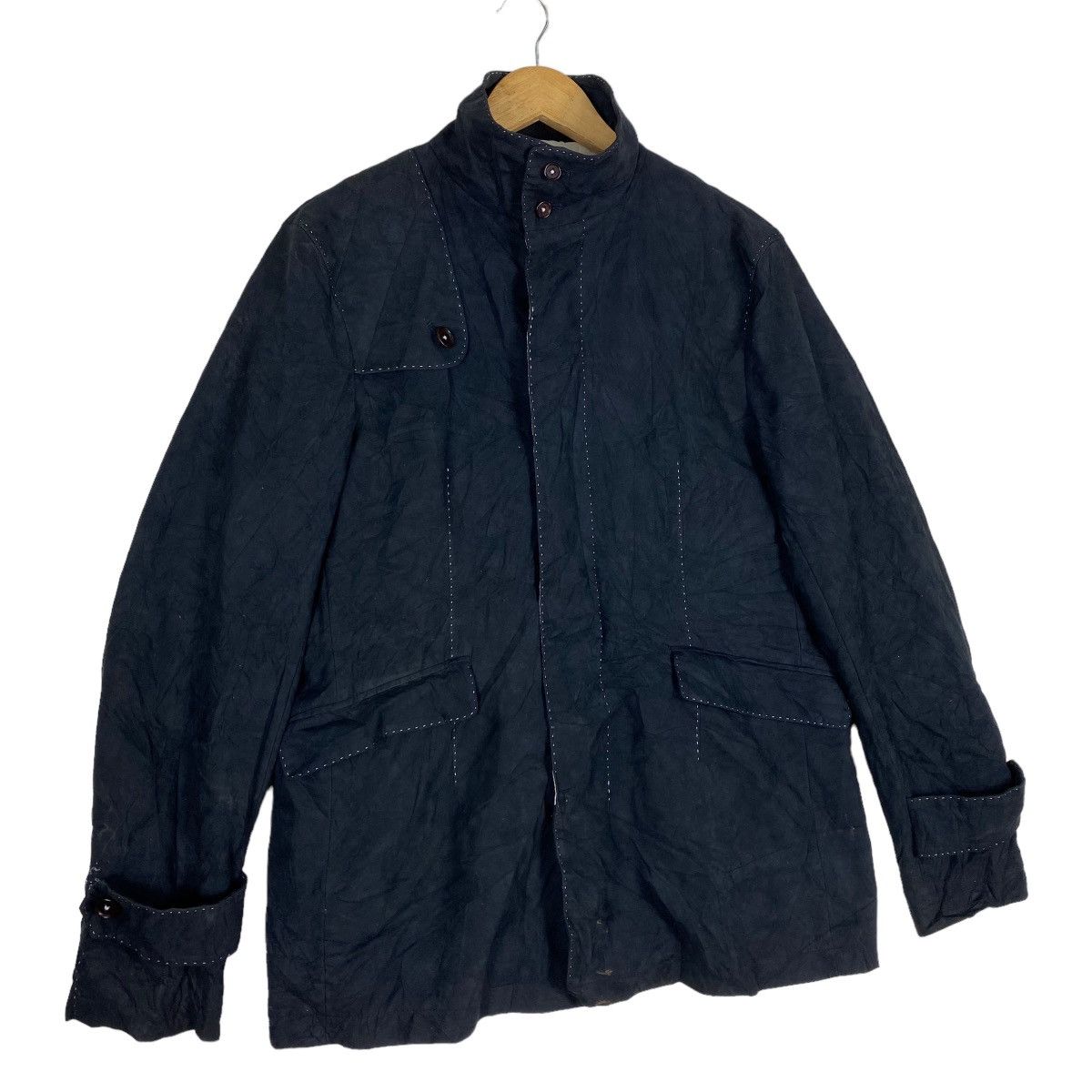 If Six Was Nine Male & Co Leather Chore Jacket Nice Design Size US M / EU 48-50 / 2 - 2 Thumbnail