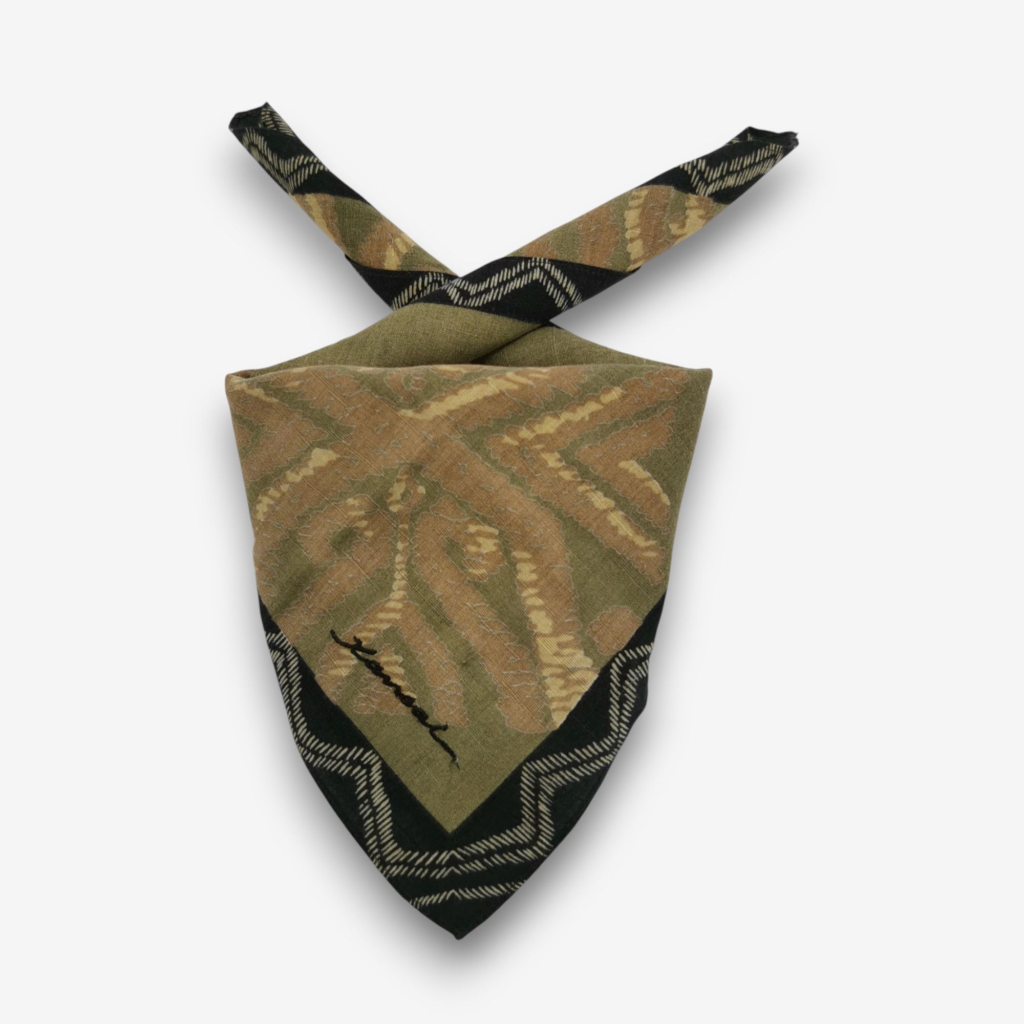 Kansai Yamamoto Vintage Kansai Handkerchief Pocket Square Bandana Size ONE SIZE - 1 Thumbnail