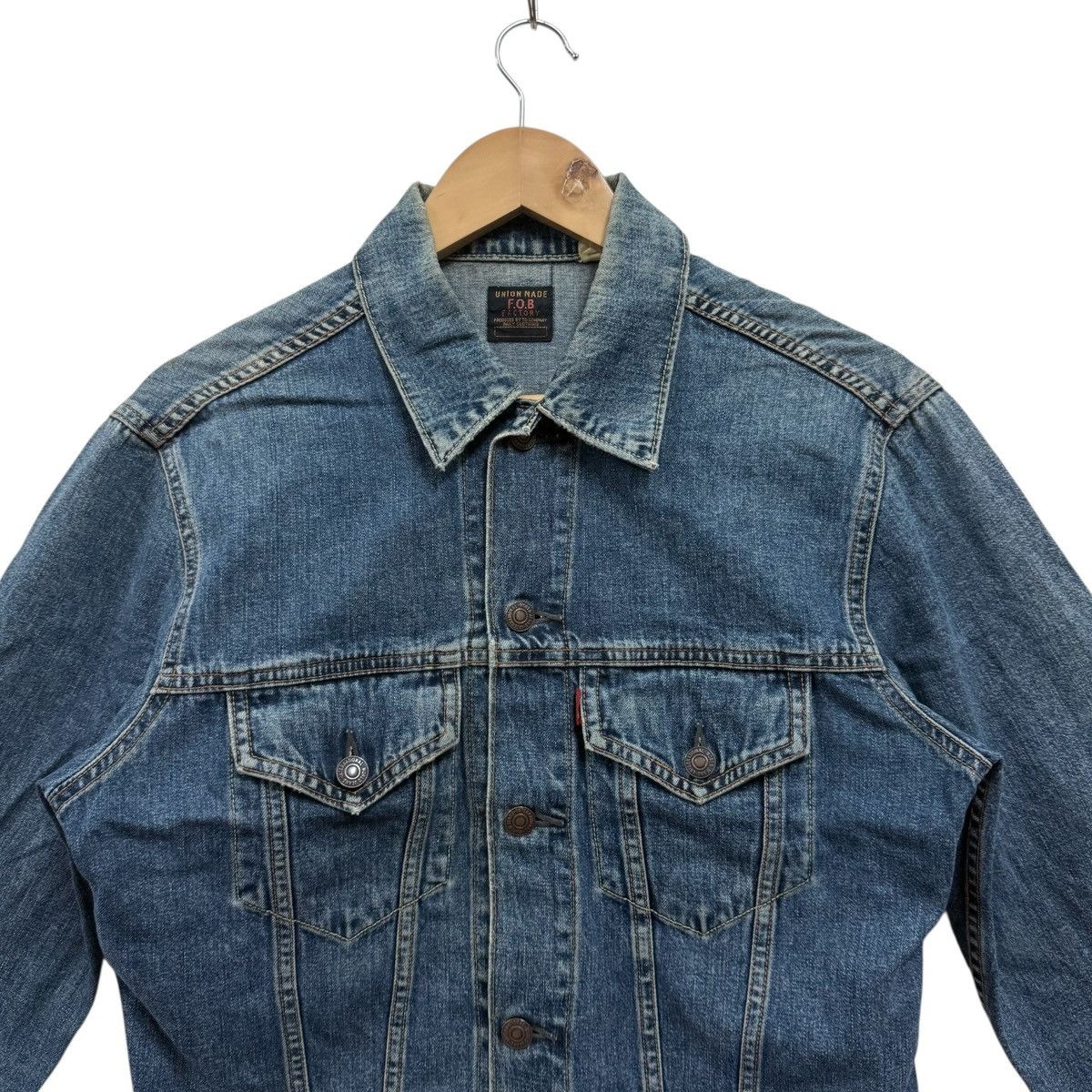 FOB Factory Vintage Fob Factory Union Made Denim Trucker Jacket Size US M / EU 48-50 / 2 - 3 Thumbnail