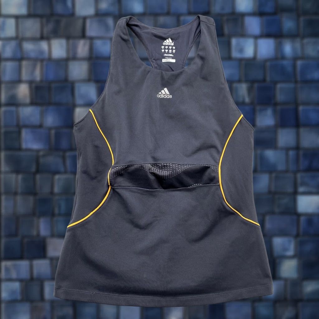 Adidas Adidas CLIMA365 Gray Tank Top Women Large Athletic Sleeveless Racerback Shirt Polo Size L / US 10 / IT 46 - 1 Thumbnail