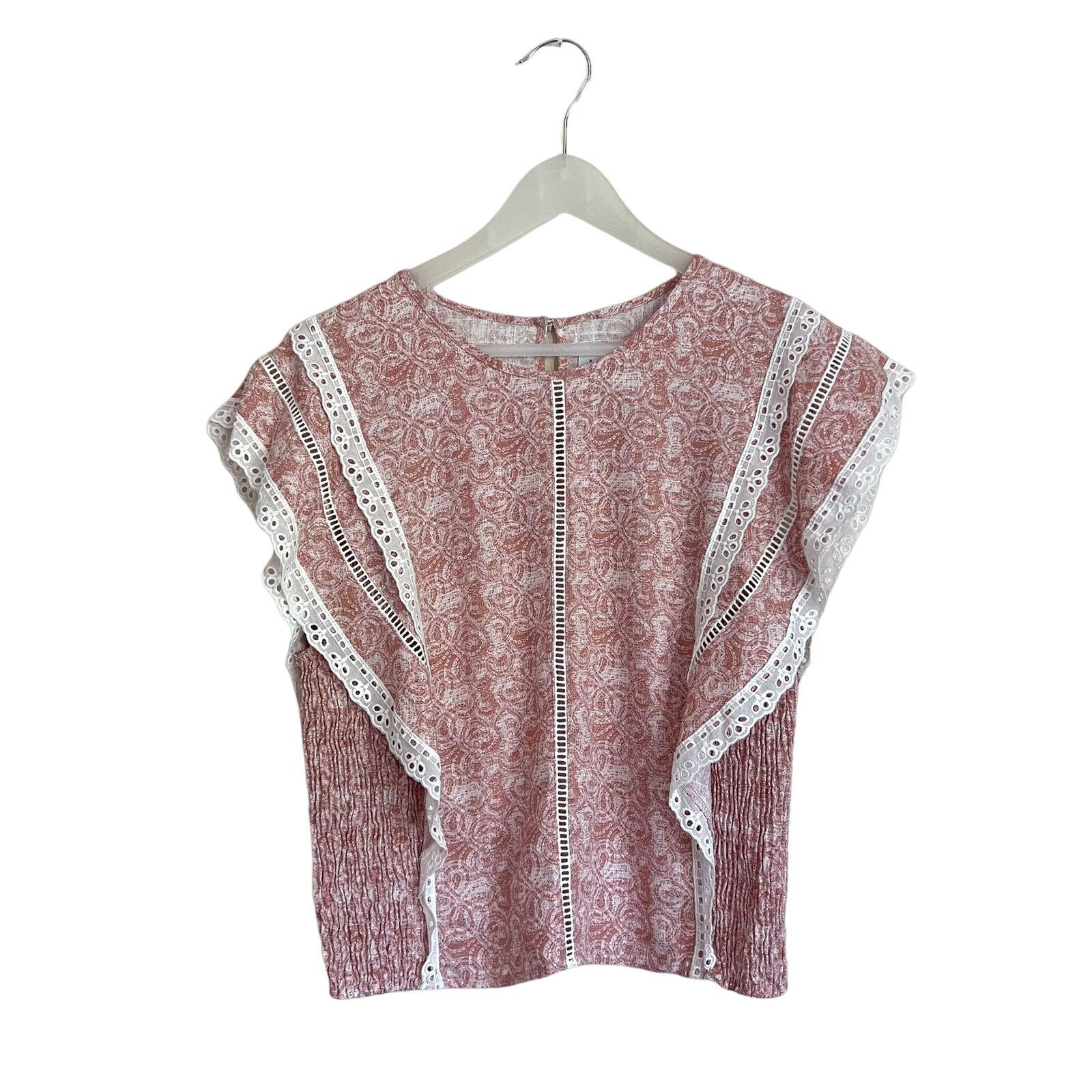 MISA Los Angeles MISA Los Angeles Boho Nilu Blouse - Washed Tile Pink Size XL Size XL / US 12-14 / IT 48-50 - 1 Thumbnail