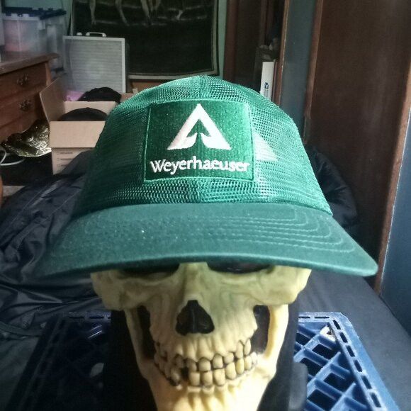 Other Deadstock K-Products Weyerhauser Mesh Trucker Hat Cap Size ONE SIZE - 1 Thumbnail