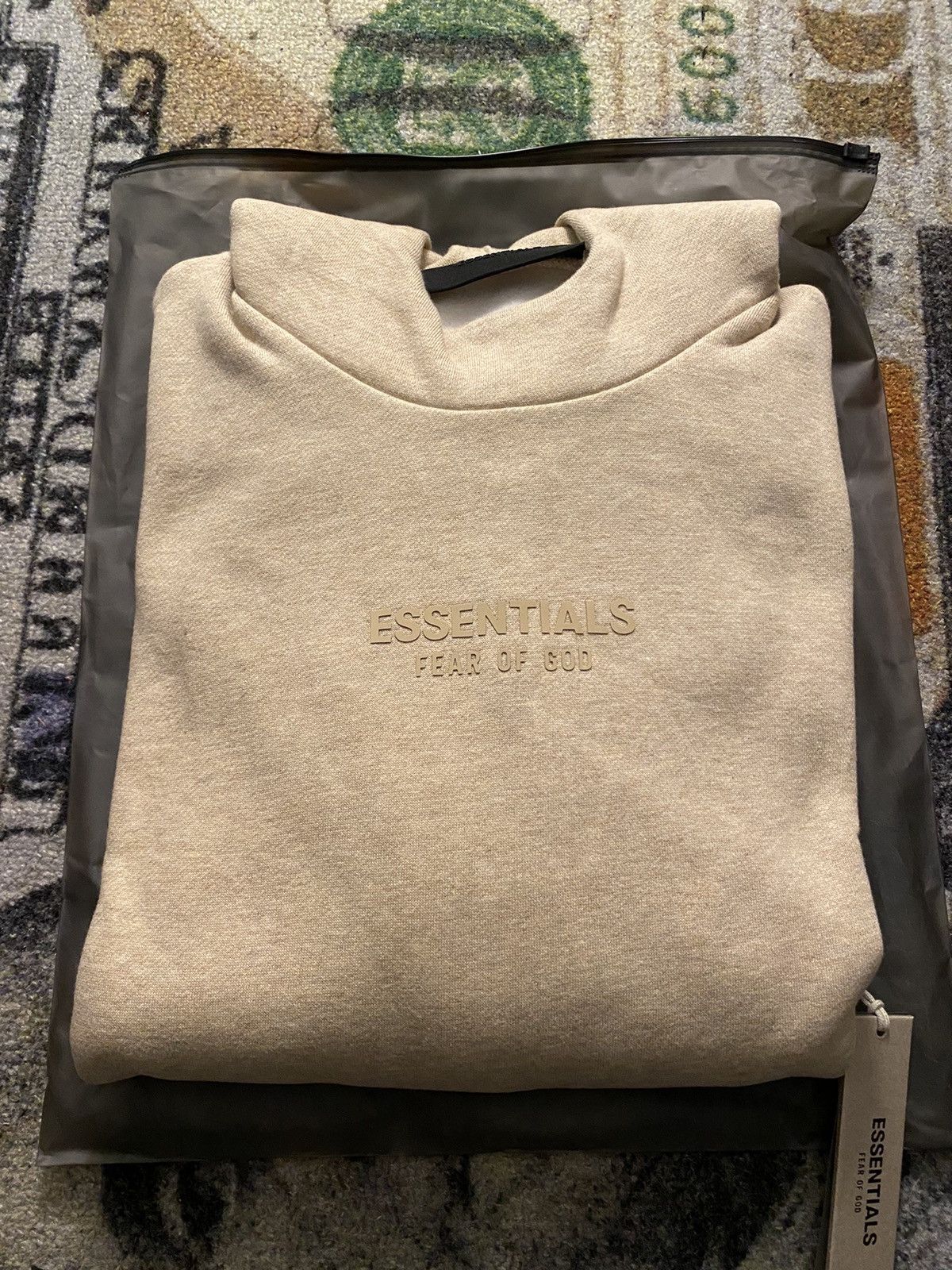 image of Essentials Hoodie Gold Heather in Heather Gold, Men's (Size Medium)