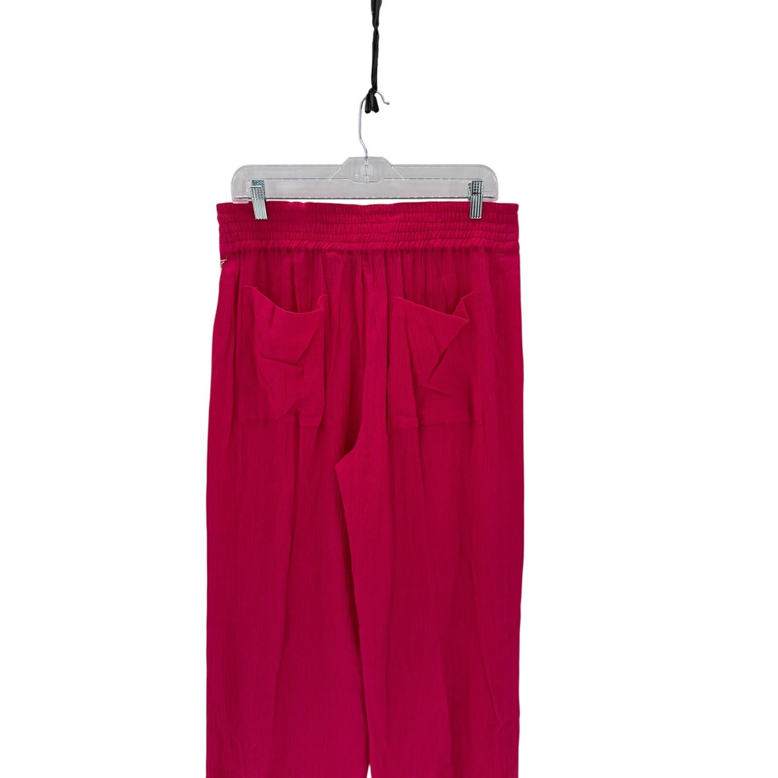 Other French Laundry bright pink crepe wide leg pants size L Size 34" / US 12 / IT 48 - 6 Thumbnail